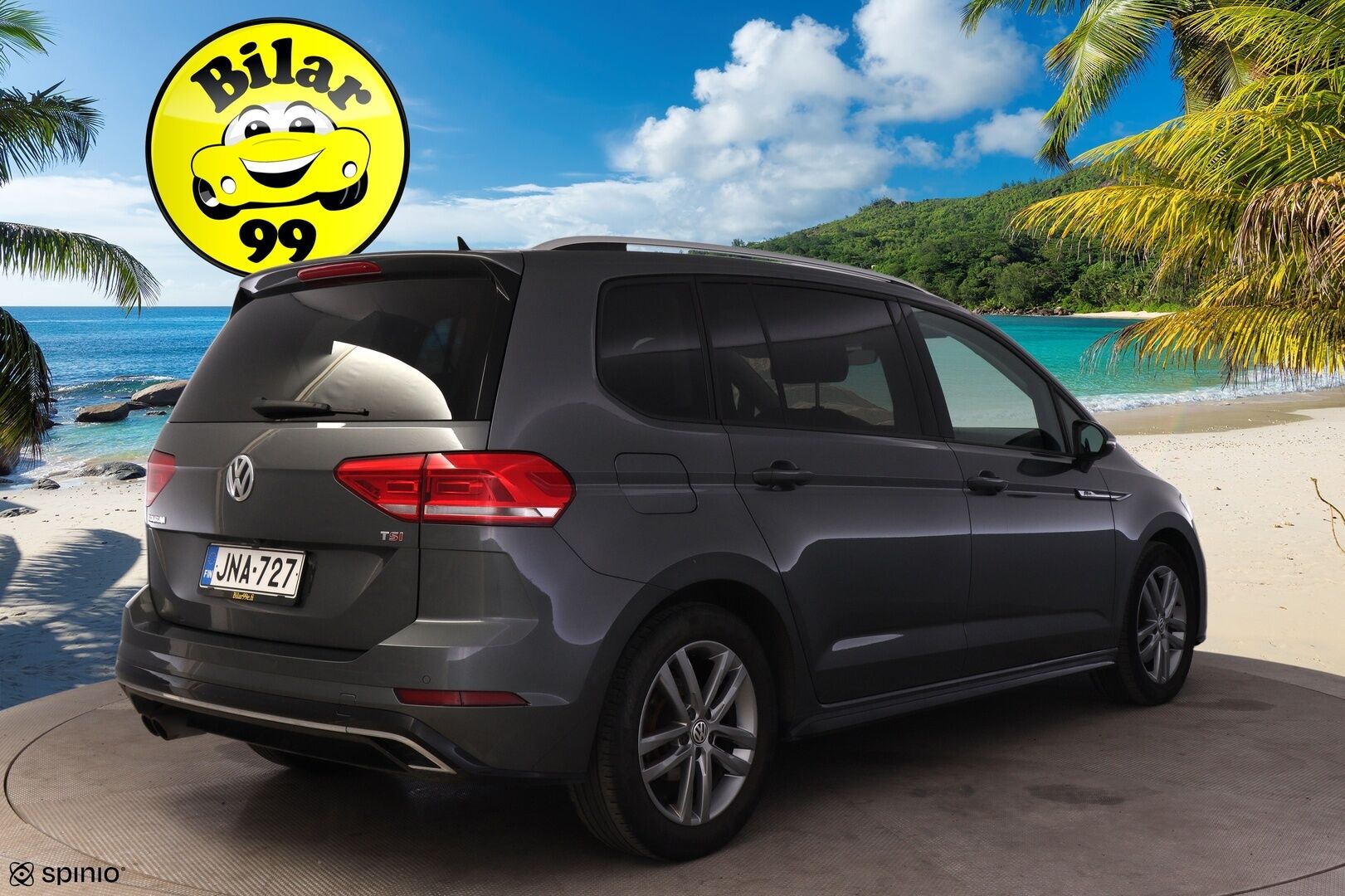 VOLKSWAGEN TOURAN 2017 1.4 TSI DSG R-Line *ACC / 7-P / P.Kamera / Bi-Led / Bluetooth* - Hyvin Huollettu / Uudet kesärenkaat