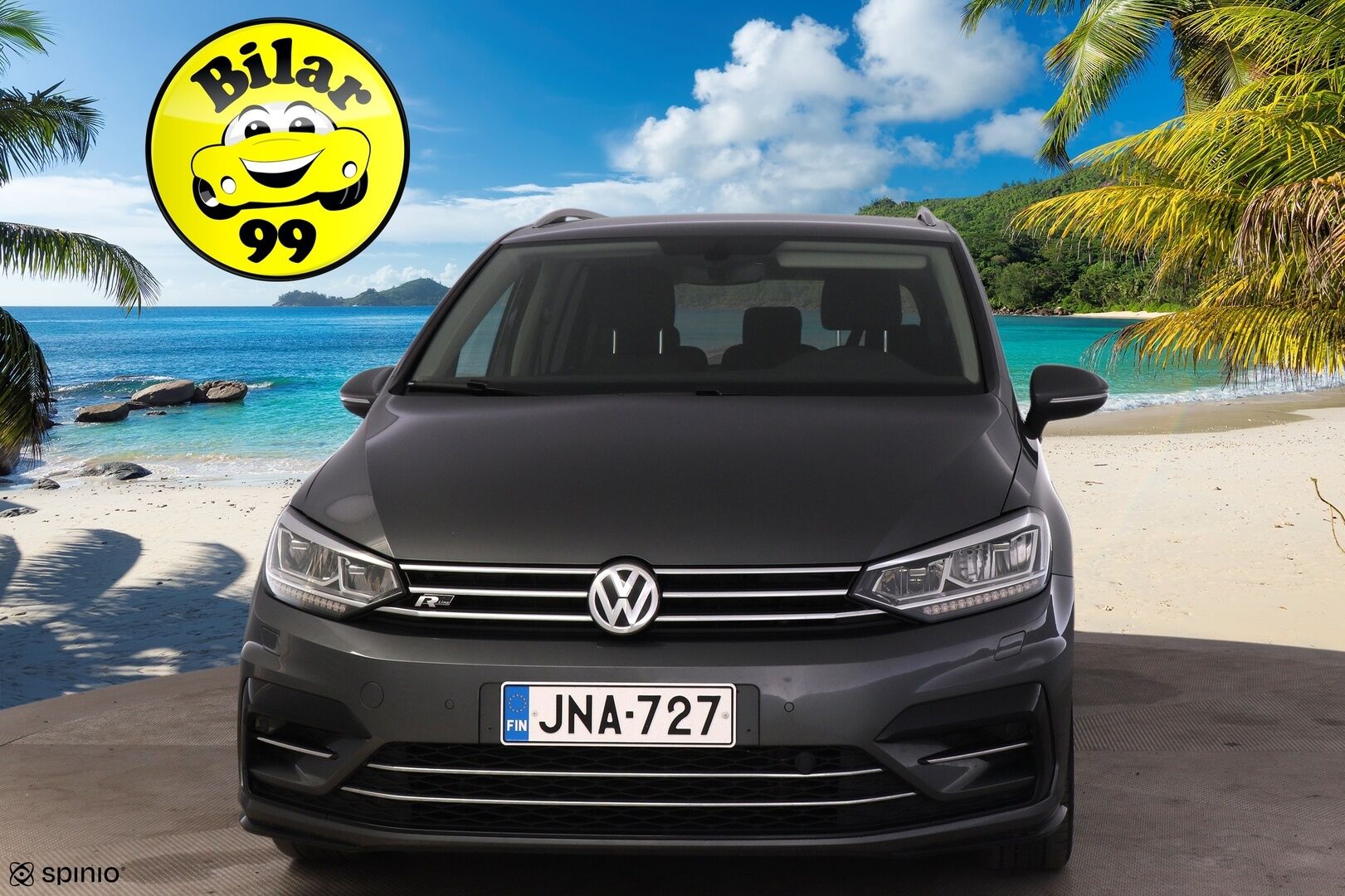 VOLKSWAGEN TOURAN 2017 1.4 TSI DSG R-Line *ACC / 7-P / P.Kamera / Bi-Led / Bluetooth* - Hyvin Huollettu / Uudet kesärenkaat