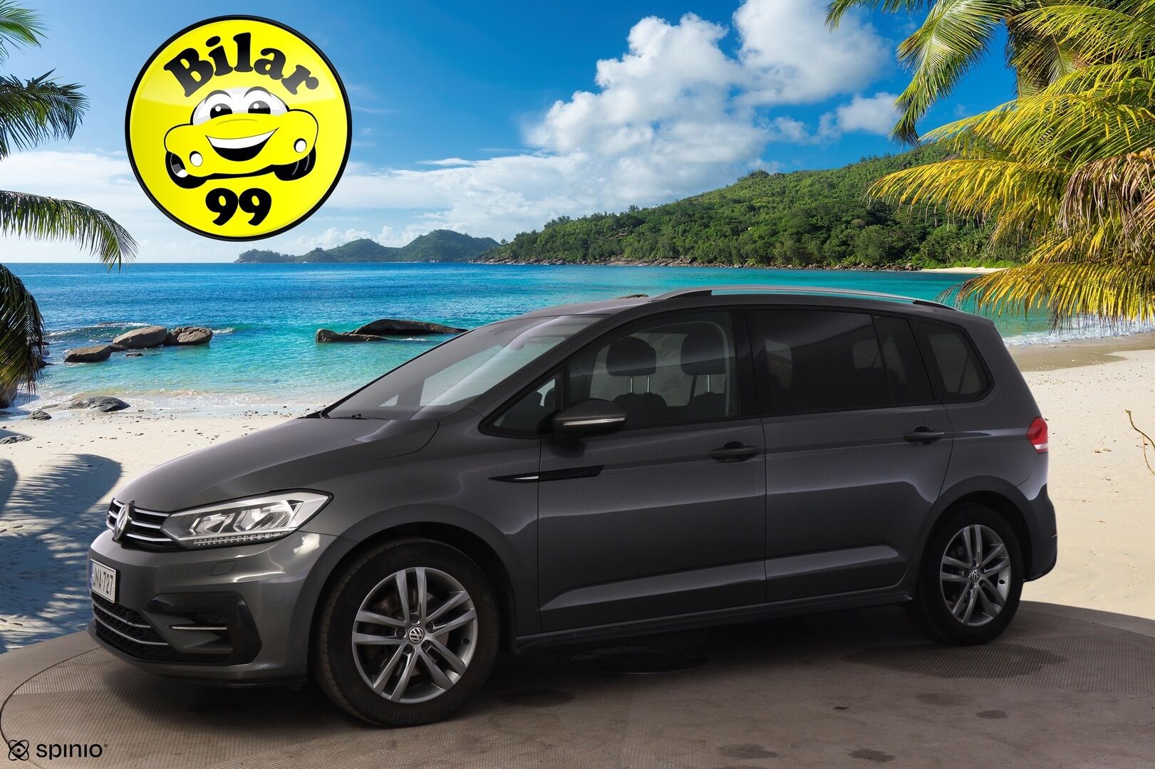 VOLKSWAGEN TOURAN 2017 1.4 TSI DSG R-Line *ACC / 7-P / P.Kamera / Bi-Led / Bluetooth* - Hyvin Huollettu / Uudet kesärenkaat