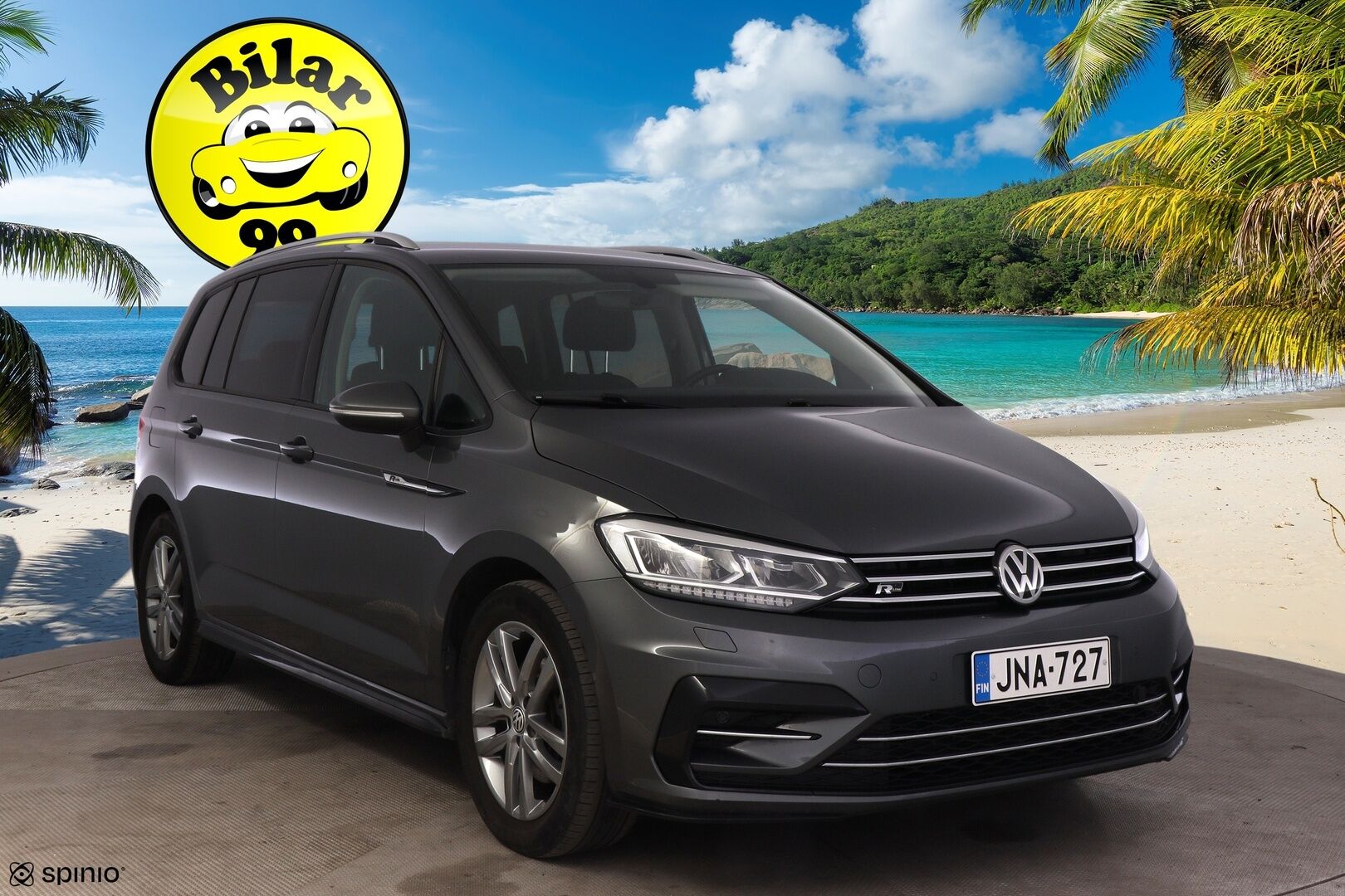 VOLKSWAGEN TOURAN 2017 1.4 TSI DSG R-Line *ACC / 7-P / P.Kamera / Bi-Led / Bluetooth* - Hyvin Huollettu / Uudet kesärenkaat