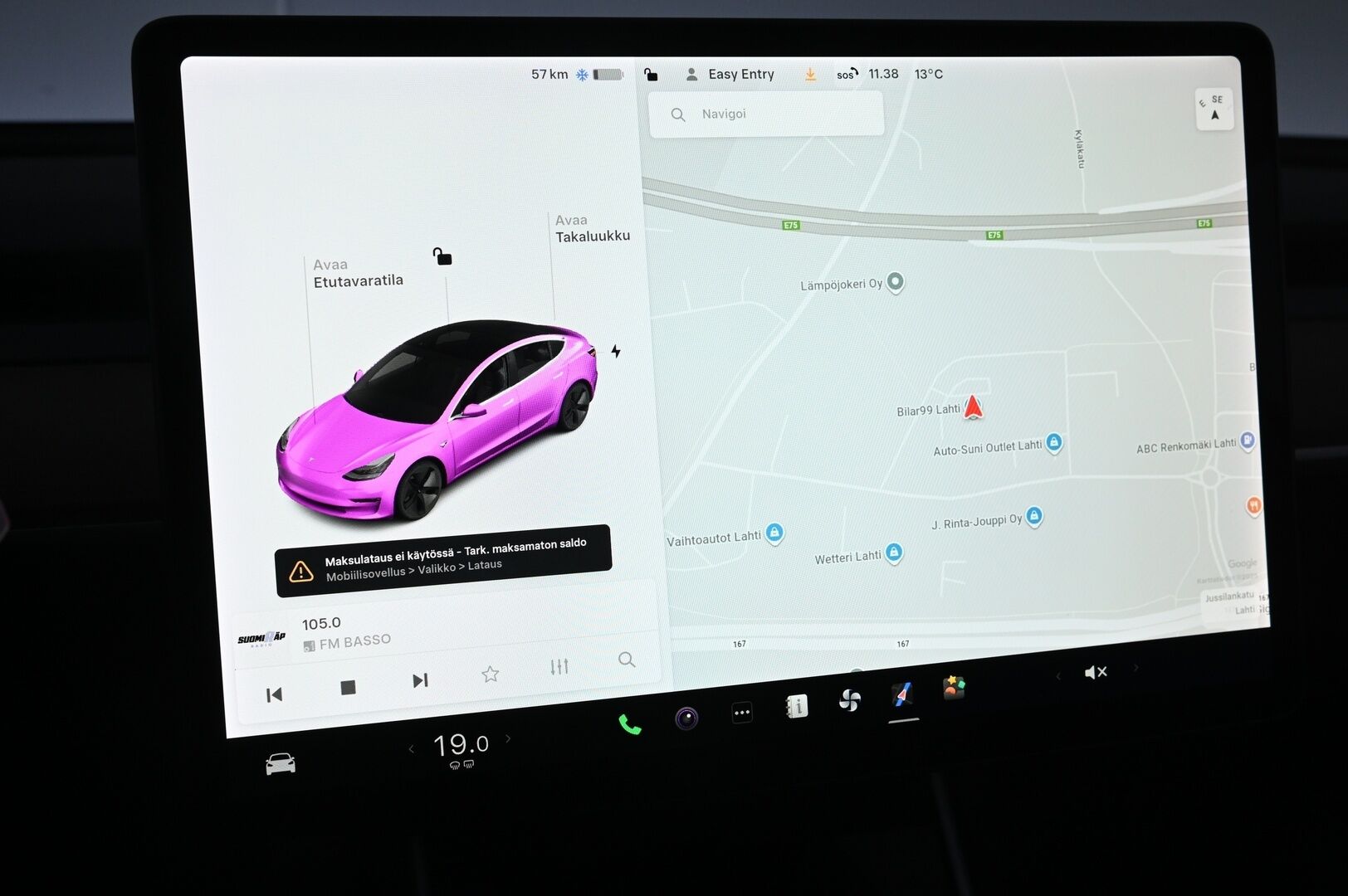 Tesla Model 3 2019 Standard Range Plus RWD * Lasikatto / Acc / Peruutuskamera / Musta Nahkasisusta* - Akku kuntotarkastettu! / Pitkä leima!
