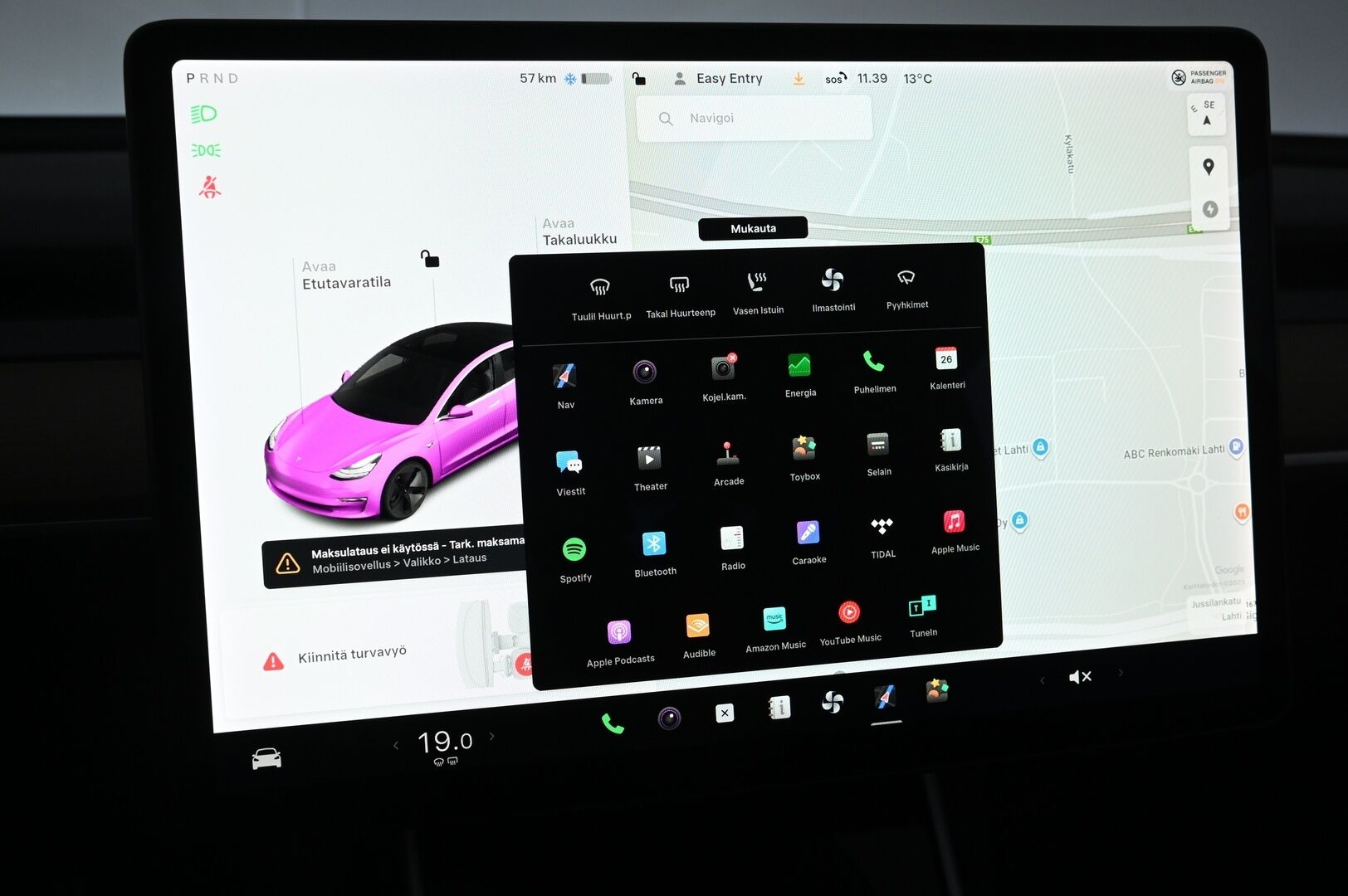 Tesla Model 3 2019 Standard Range Plus RWD * Lasikatto / Acc / Peruutuskamera / Musta Nahkasisusta* - Akku kuntotarkastettu! / Pitkä leima! - HULLU BLACKWEEK KORKOTARJOUS 2,49%