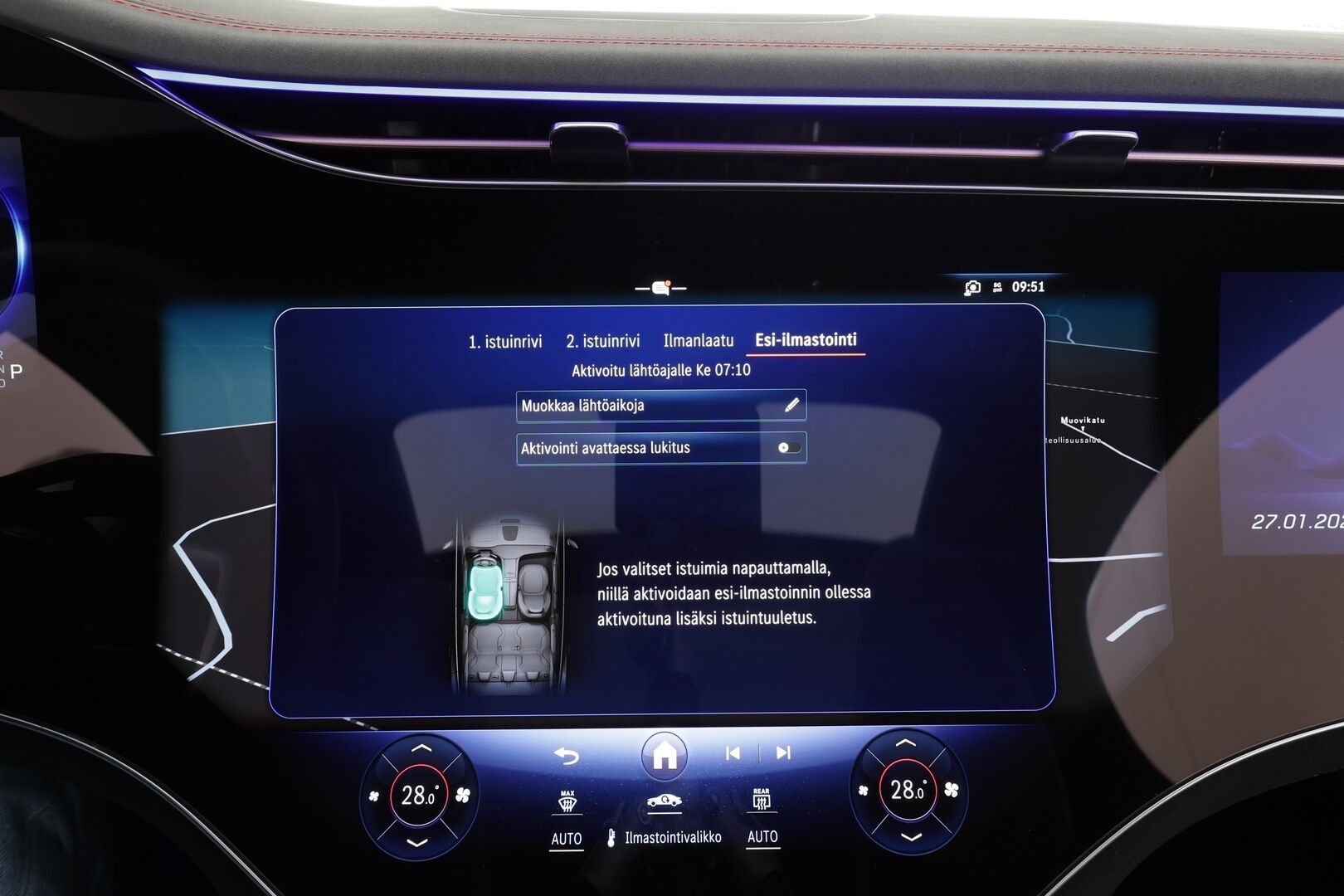 Mercedes-Benz EQE 2024 500 AMG 4MATIC * Hyperscreen / Distronic+ / Burmester / 360° / HUD / Digital Light / Koukku / Muistipenkit / Panorama * - Akku kuntotarkastettu! / Kahdet renkaat aluvanteilla / Merkkihuollettu / Supervarusteet