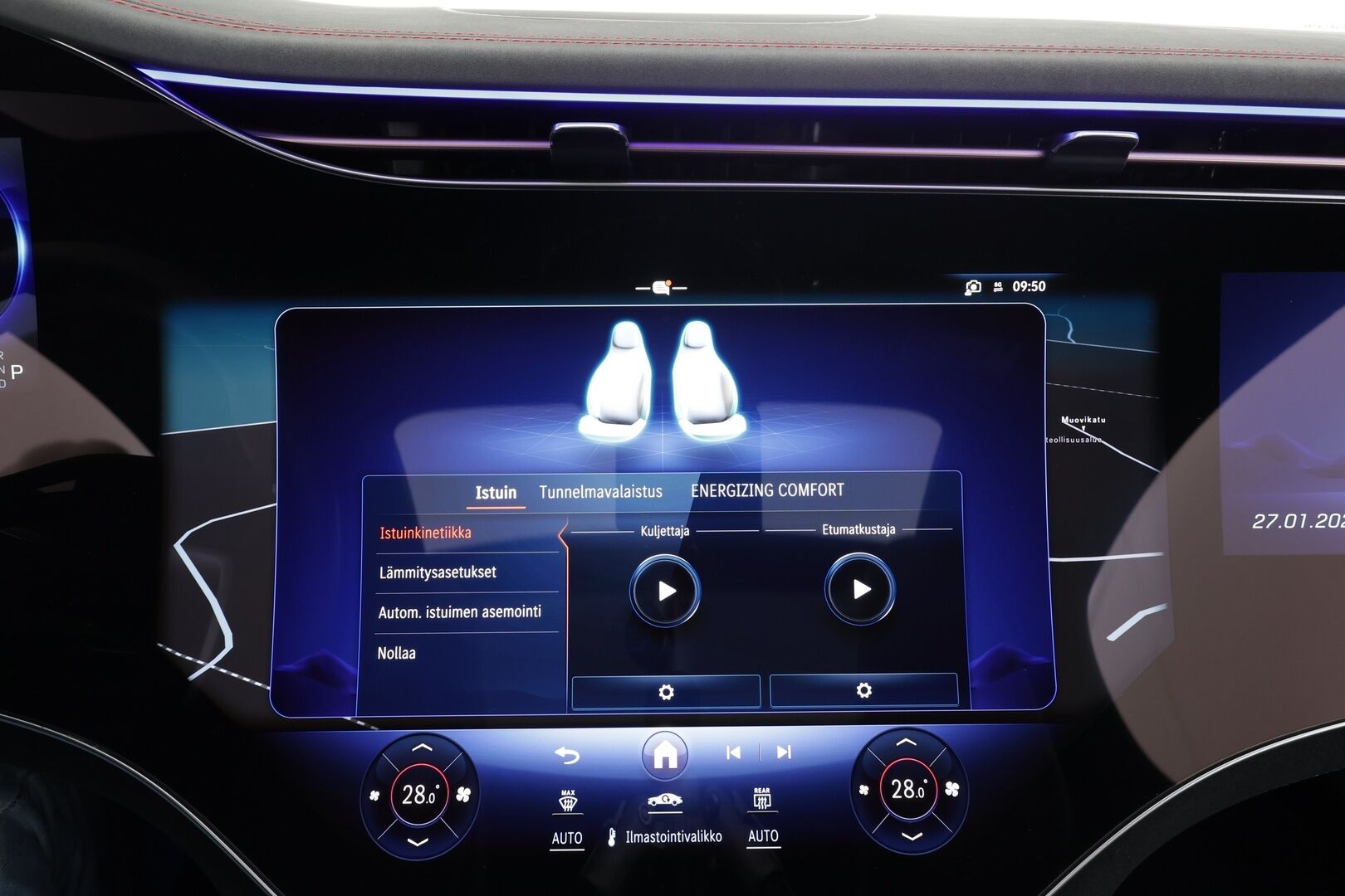 Mercedes-Benz EQE 2024 500 AMG 4MATIC * Hyperscreen / Distronic+ / Burmester / 360° / HUD / Digital Light / Koukku / Muistipenkit / Panorama * - Akku kuntotarkastettu! / Kahdet renkaat aluvanteilla / Merkkihuollettu / Supervarusteet