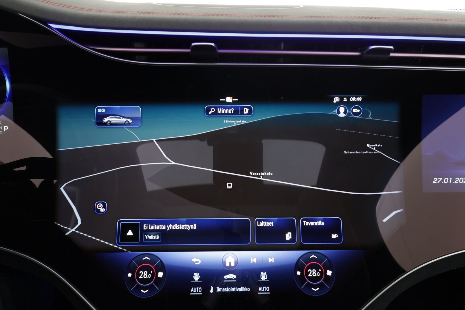 Mercedes-Benz EQE 2024 500 AMG 4MATIC * Hyperscreen / Distronic+ / Burmester / 360° / HUD / Digital Light / Koukku / Muistipenkit / Panorama * - Akku kuntotarkastettu! / Kahdet renkaat aluvanteilla / Merkkihuollettu / Supervarusteet