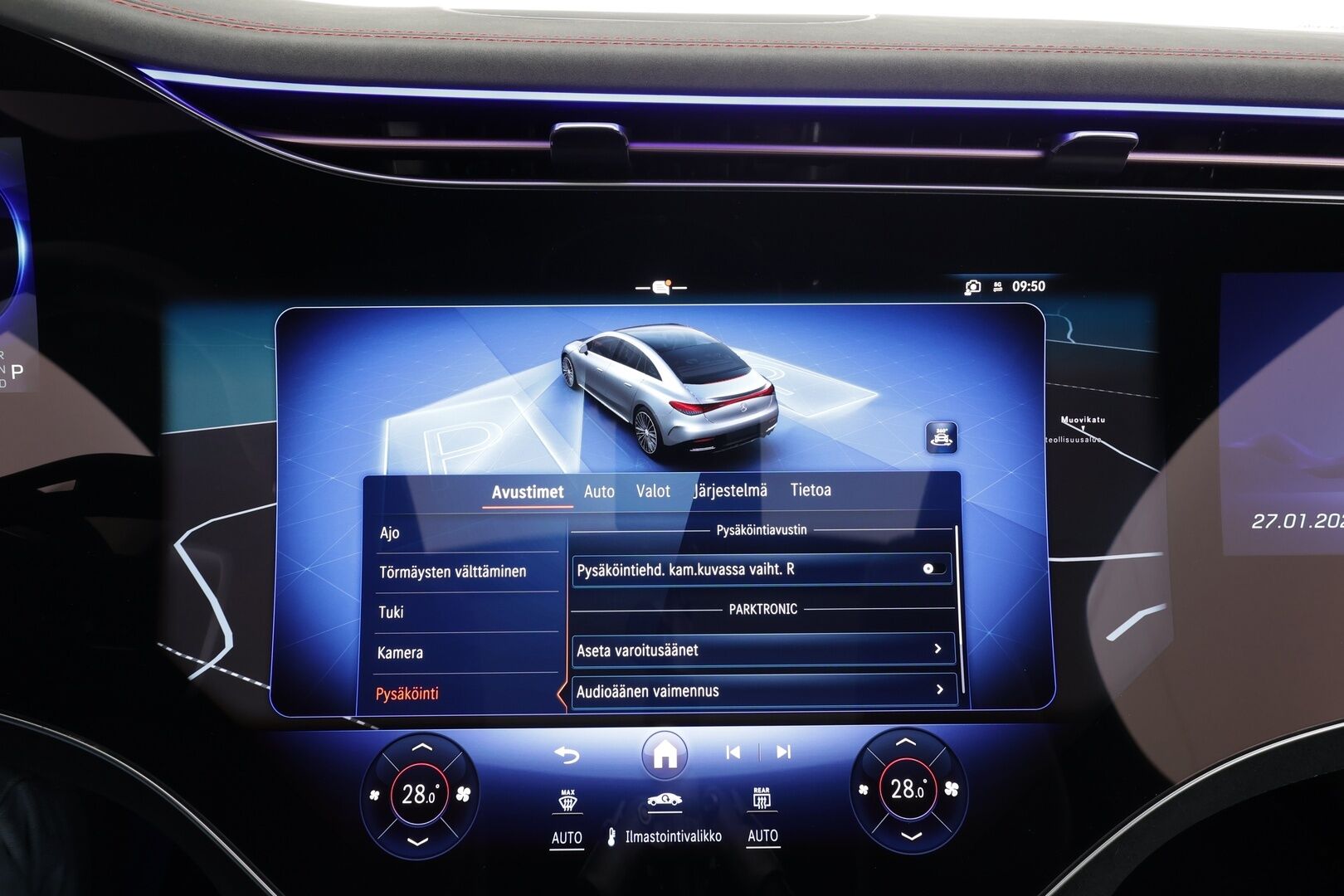 Mercedes-Benz EQE 2024 500 AMG 4MATIC * Hyperscreen / Distronic+ / Burmester / 360° / HUD / Digital Light / Koukku / Muistipenkit / Panorama * - Akku kuntotarkastettu! / Kahdet renkaat aluvanteilla / Merkkihuollettu / Supervarusteet