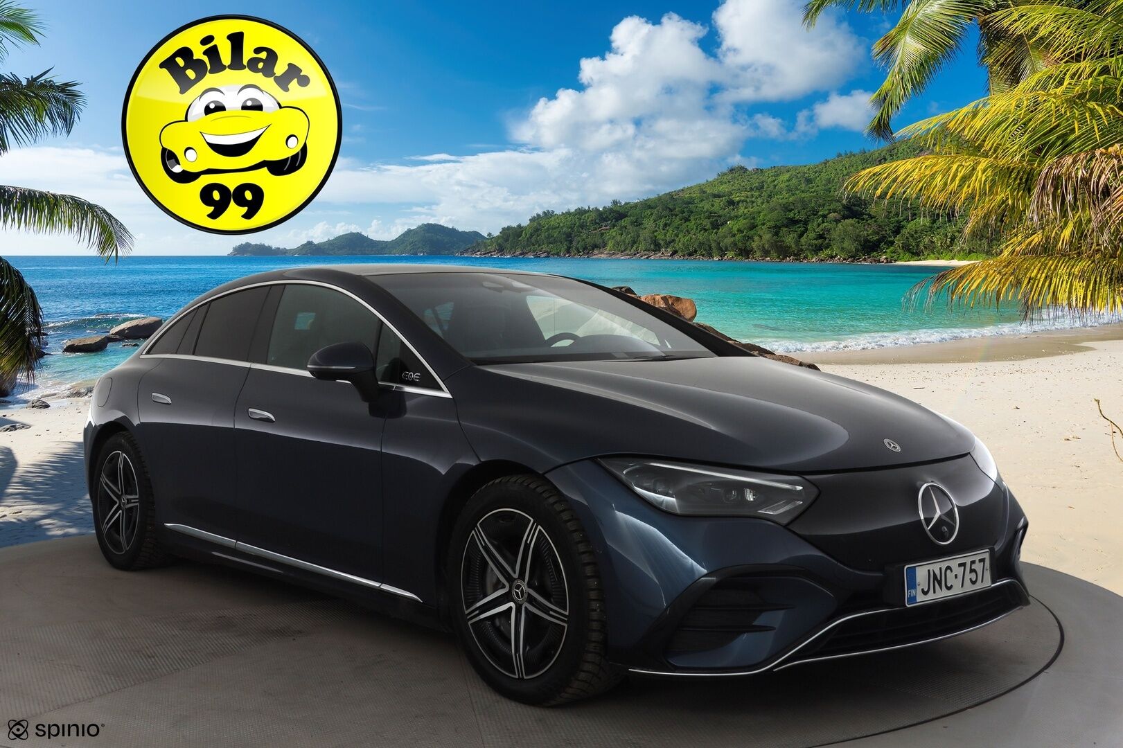 Mercedes-Benz EQE 2024 500 AMG 4MATIC * Hyperscreen / Distronic+ / Burmester / 360° / HUD / Digital Light / Koukku / Muistipenkit / Panorama * - Akku kuntotarkastettu! / Kahdet renkaat aluvanteilla / Merkkihuollettu / Supervarusteet