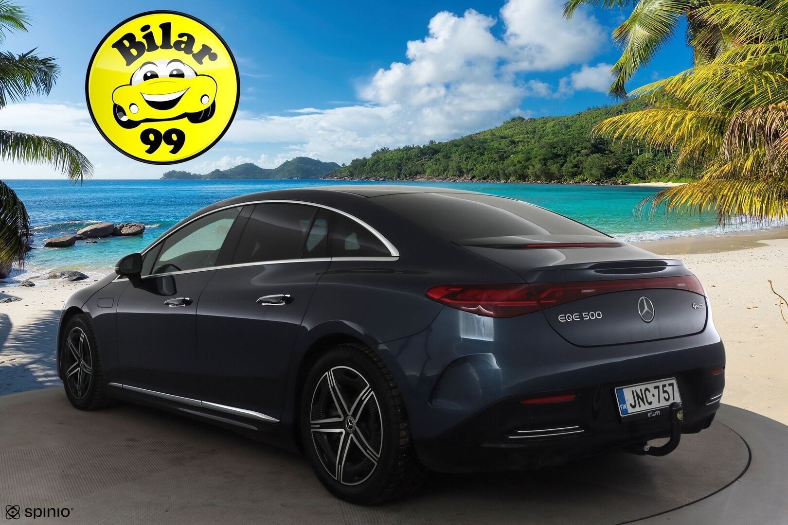 Mercedes-Benz EQE 2024 500 AMG 4MATIC * Hyperscreen / Distronic+ / Burmester / 360° / HUD / Digital Light / Koukku / Muistipenkit / Panorama * - Akku kuntotarkastettu! / Kahdet renkaat aluvanteilla / Merkkihuollettu / Supervarusteet