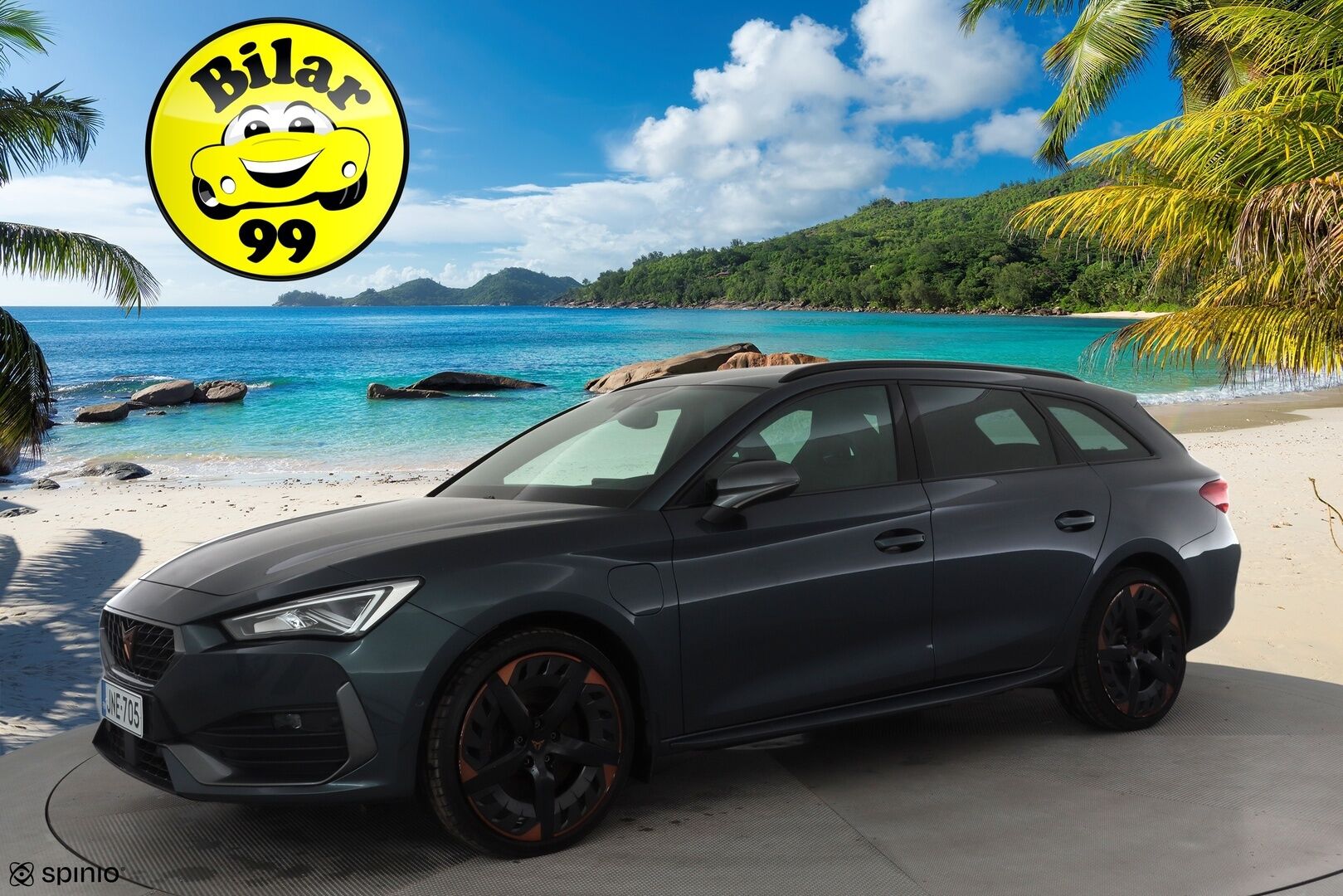 CUPRA Leon Sportstourer 2021 1,4 PHEV 180 kW e-HYBRID DSG * Sisätilanlämmitin / ACC / LED / Puolinahat / Navi / Kaistavahti / Keyless * - Kahdet renkaat - HULLU BLACKWEEK KORKOTARJOUS 2,49%