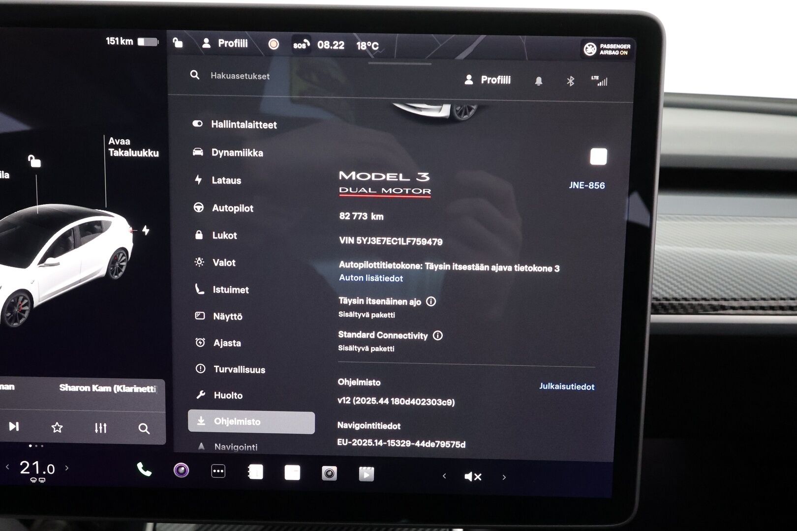 Tesla Model 3 2020 Long-Range Dual Motor AWD * ACC / Lasikatto / LED / P.kamera / Muistipenkki / Premium Audio / Navi / Kaistavahti * - 2x Latauskaapelit / * TUNING * - HULLU BLACKWEEK KORKOTARJOUS 2,49%