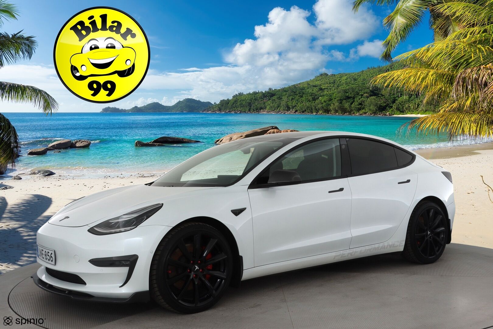 Tesla Model 3 2020 Long-Range Dual Motor AWD * ACC / Lasikatto / LED / P.kamera / Muistipenkki / Premium Audio / Navi / Kaistavahti * - 2x Latauskaapelit / * TUNING * - HULLU BLACKWEEK KORKOTARJOUS 2,49%