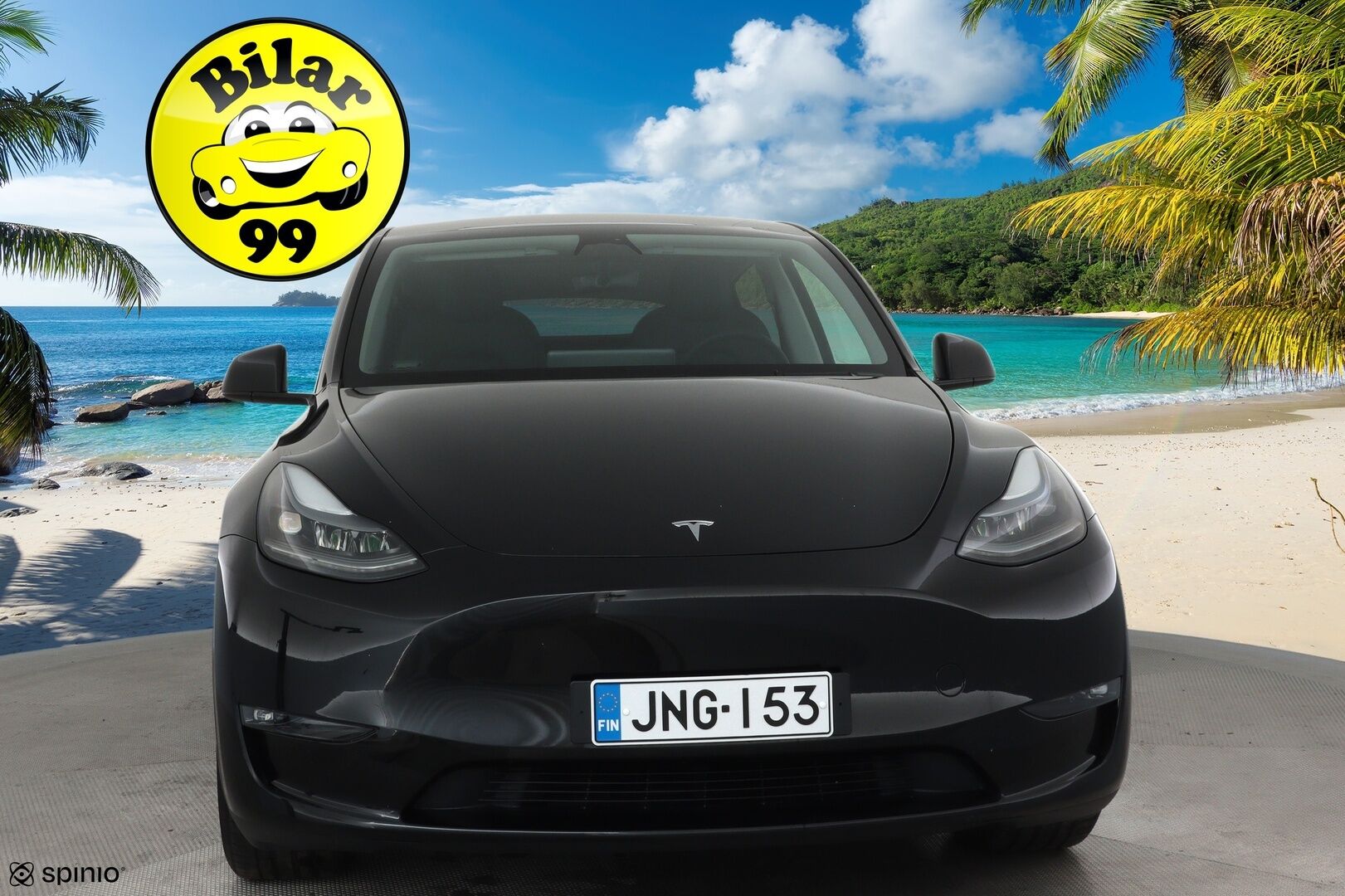 Tesla Model Y 2023 Long Range **Lämpöpumppu / Lasikatto / Matrix-LED / Adapt.Vakkari / P.Kamera / Muistipenkki / Koukku / Navi / Keyless** - 3,99 % KORKOTARJOUS TÄHÄN AUTOON - 1-om suomi-auto / 2x Latauskaapelit / Kahdet Renkaat