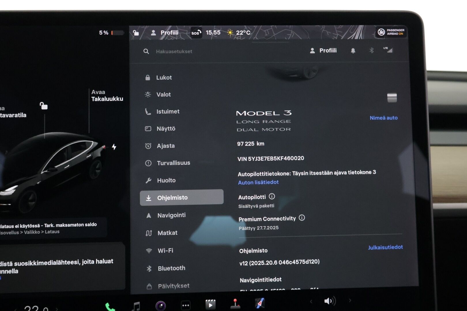 Tesla Model 3 2019 Long-Range Dual Motor AWD - *Autopilot / KeylessGo / Premium audio / Nahat / Lasikatto / P. kamera!*