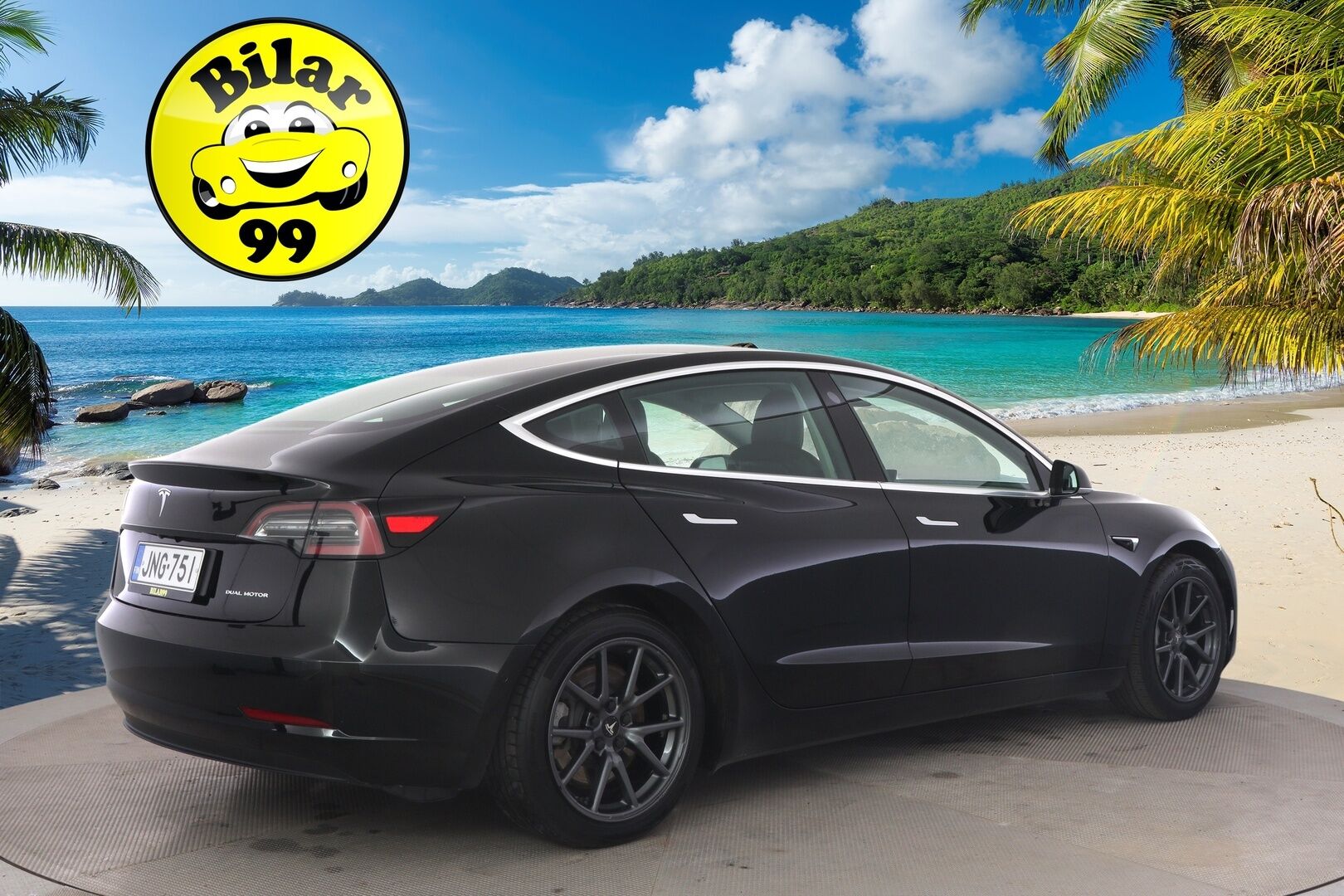 Tesla Model 3 2019 Long-Range Dual Motor AWD - *Autopilot / KeylessGo / Premium audio / Nahat / Lasikatto / P. kamera!*