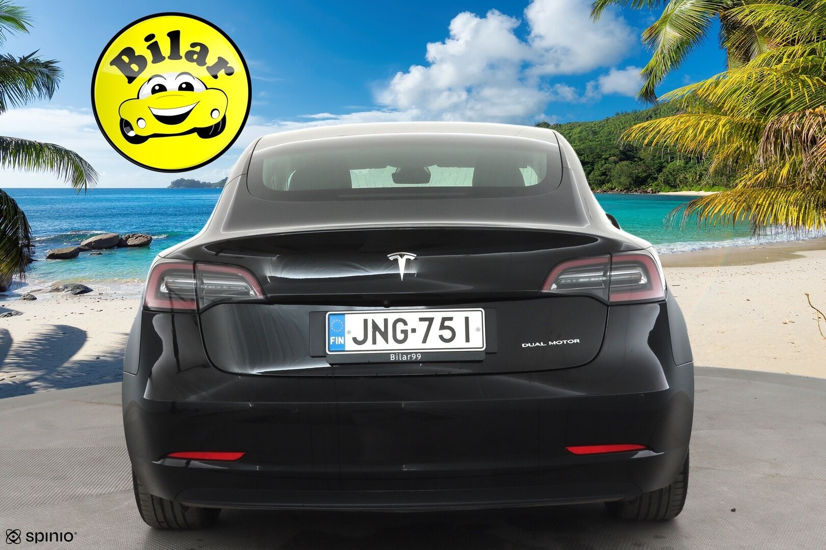Tesla Model 3 2019 Long-Range Dual Motor AWD - | ACC | Lasikatto | Premium audio | Sähkönahat | Muistipenkki | LED | P.kamera | Akuston esilämmitys | Autosteer | 