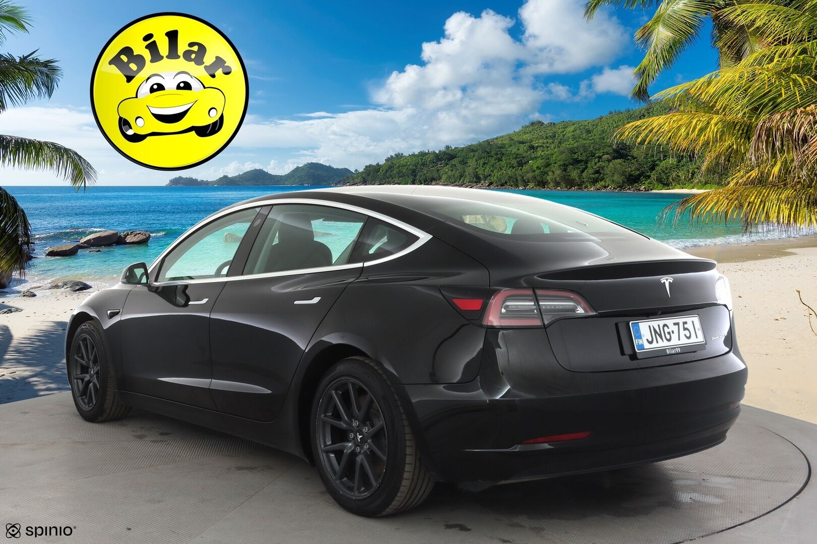 Tesla Model 3 2019 Long-Range Dual Motor AWD - | ACC | Lasikatto | Premium audio | Sähkönahat | Muistipenkki | LED | P.kamera | Akuston esilämmitys | Autosteer | 