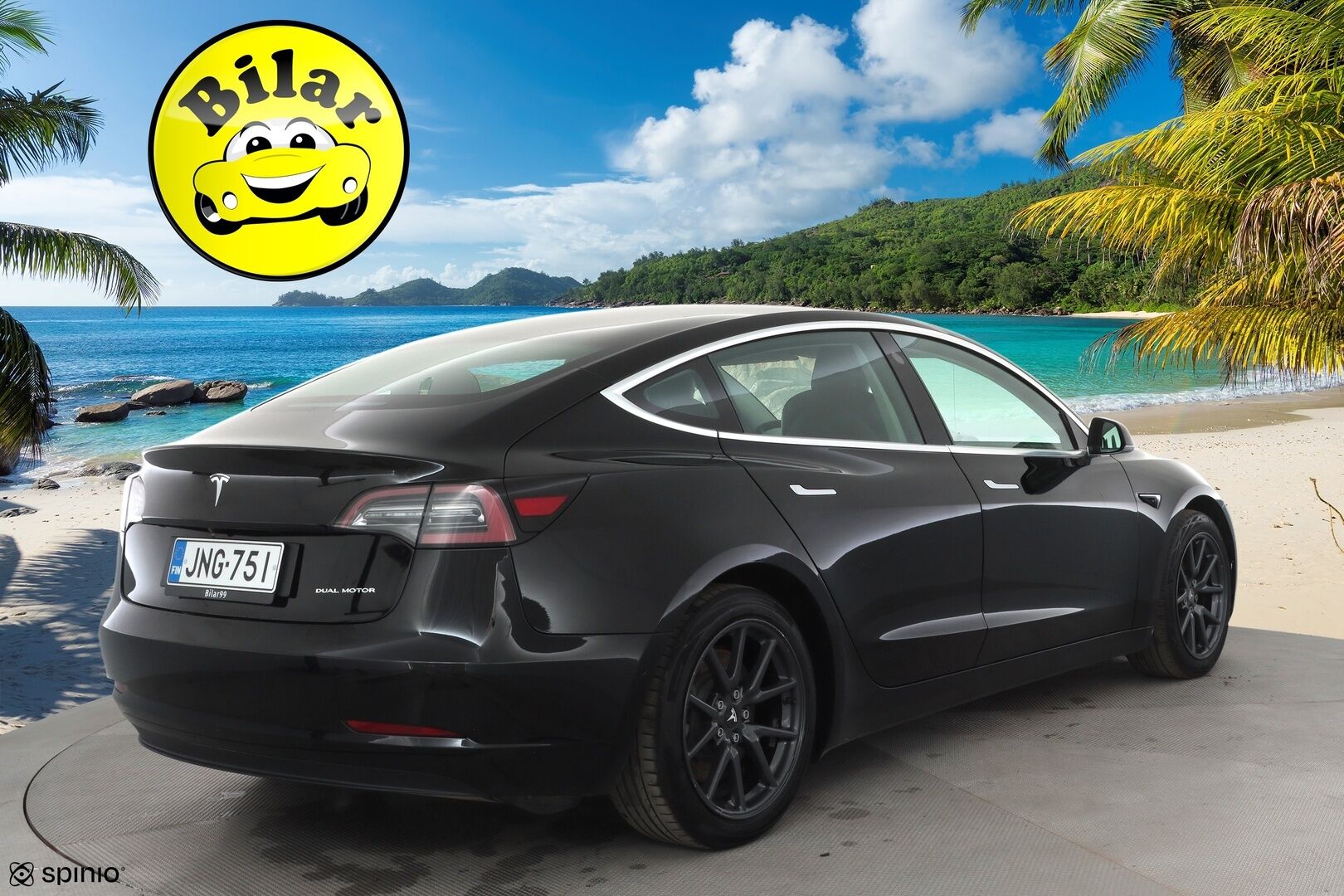 Tesla Model 3 2019 Long-Range Dual Motor AWD - | ACC | Lasikatto | Premium audio | Sähkönahat | Muistipenkki | LED | P.kamera | Akuston esilämmitys | Autosteer | 