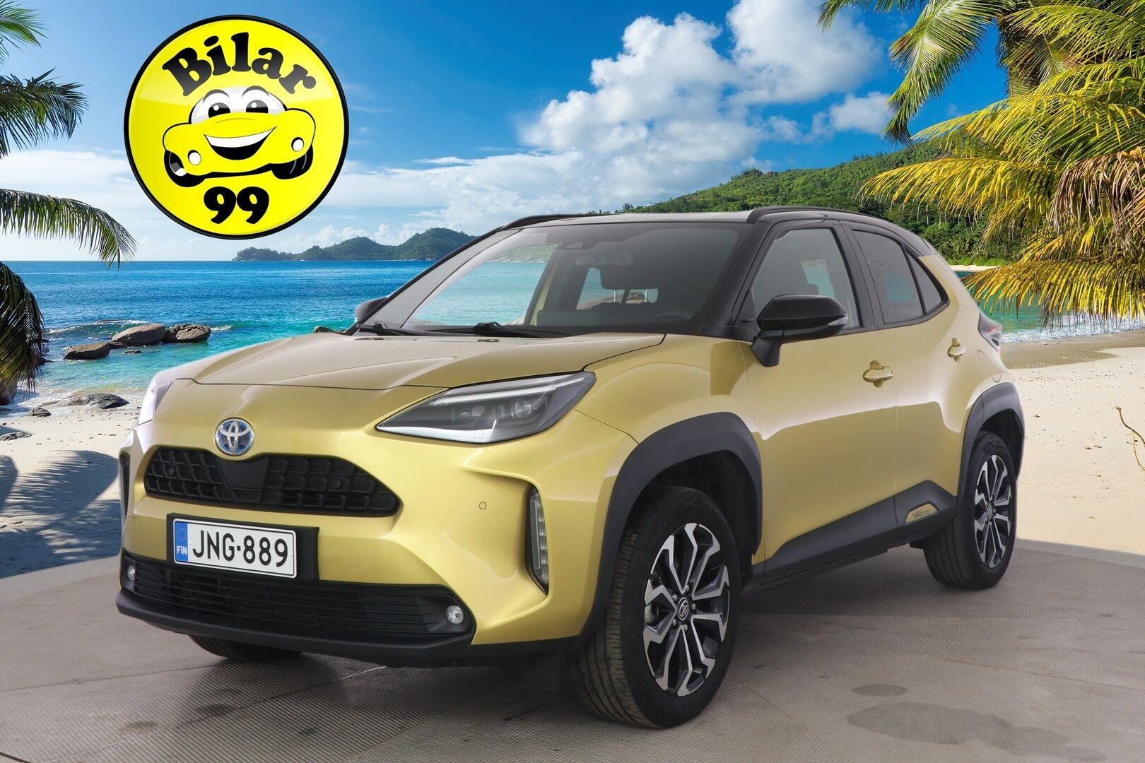 Toyota Yaris Cross 2023 1,5 Hybrid AWD-i Intense * 1.om Suomi-auto / P-kamera / Acc / Lohko s.pistokkeella / Isofix - Kahdet renkaat aluvanteilla / Vähän ajettu / Navi / Bitone kaksivärimaalaus - HULLUT AVAJAISHULINAT KORKOTARJOUS 3,29 %