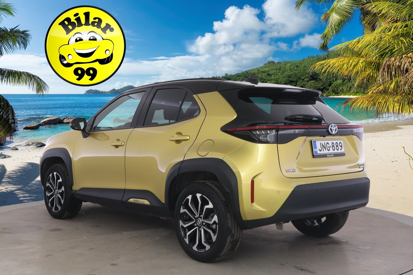 Toyota Yaris Cross 2023 1,5 Hybrid AWD-i Intense * 1.om Suomi-auto / P-kamera / Acc / Lohko s.pistokkeella / Isofix - Kahdet renkaat aluvanteilla / Vähän ajettu / Navi / Bitone kaksivärimaalaus - HULLUT AVAJAISHULINAT KORKOTARJOUS 3,29 %