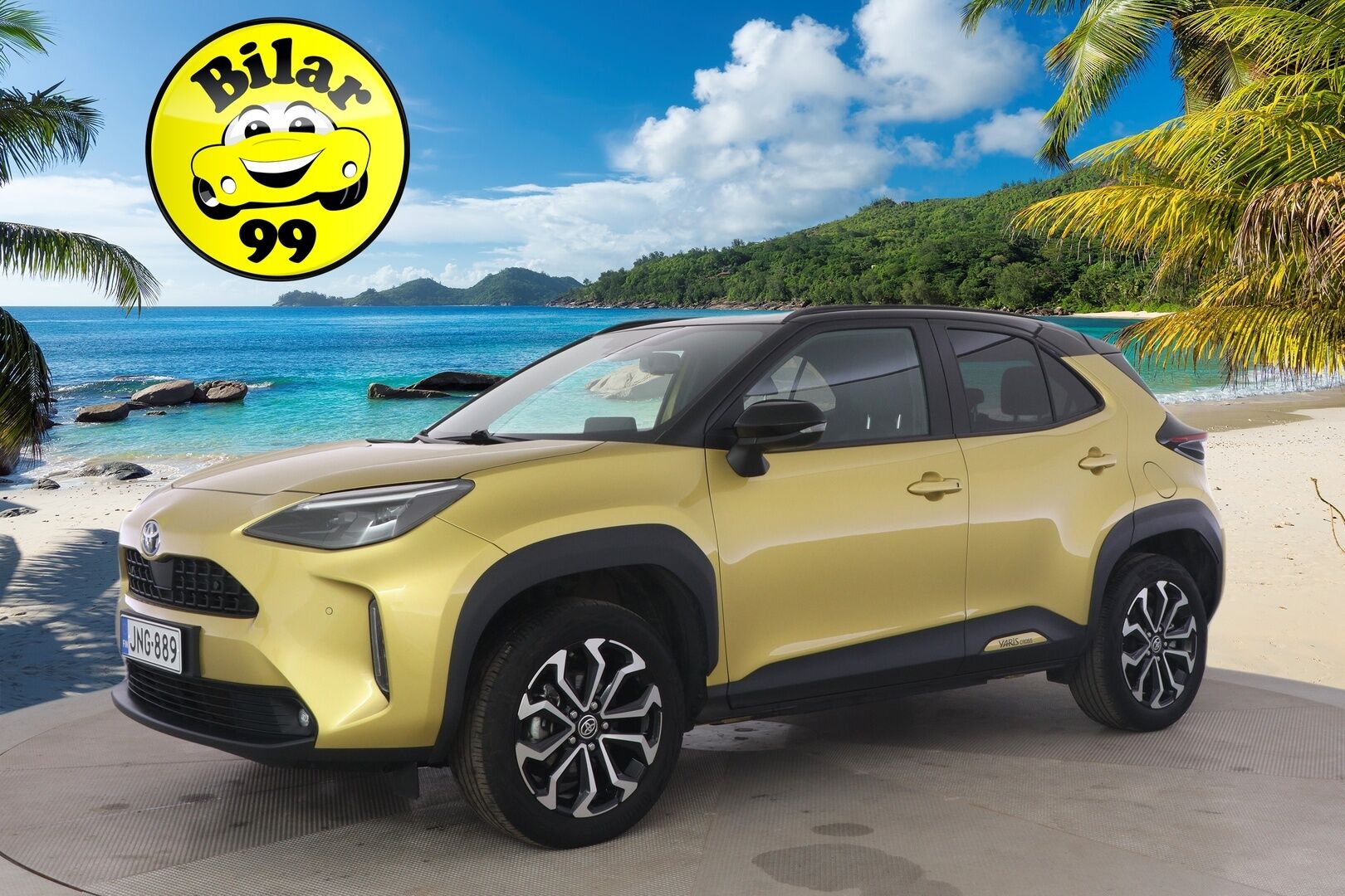 Toyota Yaris Cross 2023 1,5 Hybrid AWD-i Intense * 1.om Suomi-auto / P-kamera / Acc / Lohko s.pistokkeella / Isofix - Kahdet renkaat aluvanteilla / Vähän ajettu / Navi / Bitone kaksivärimaalaus - HULLUT AVAJAISHULINAT KORKOTARJOUS 3,29 %
