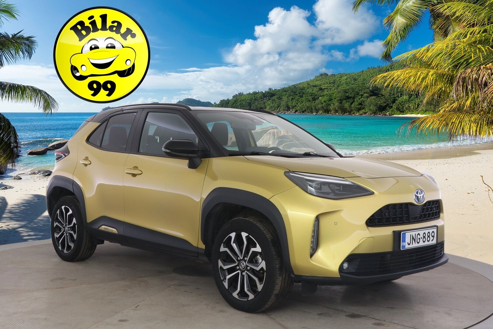 Toyota Yaris Cross 2023 1,5 Hybrid AWD-i Intense * 1.om Suomi-auto / P-kamera / Acc / Lohko s.pistokkeella / Isofix - Kahdet renkaat aluvanteilla / Vähän ajettu / Navi / Bitone kaksivärimaalaus - HULLUT AVAJAISHULINAT KORKOTARJOUS 3,29 %