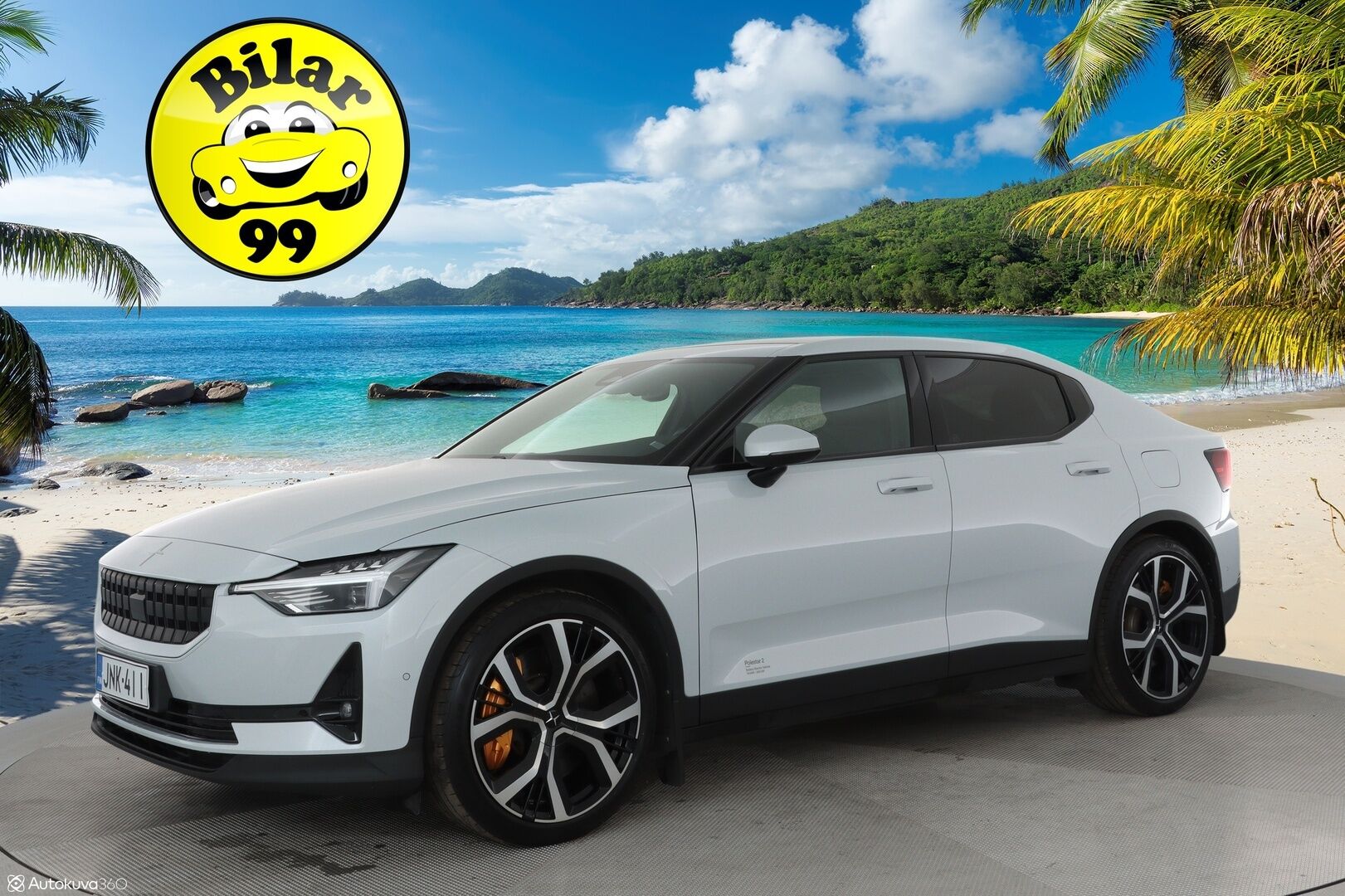 Polestar 2 2022 Long Range Dual Motor Performance, 300kW, 78kWh **Lämpöpumppu / Koukku / HarmanKardon / Lasikatto / Muistipenkki / 360 Kamera / Apple&Android / Keyless** - 3,99 % KORKOTARJOUS TÄHÄN AUTOON - Performance & Pilot & Plus -paketit / Akku kuntotarkistettu / Kahdet vanteet