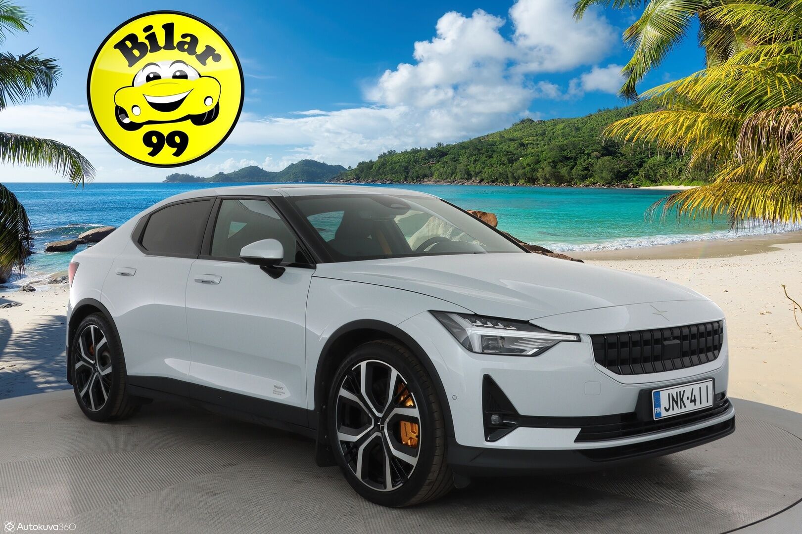 Polestar 2 2022 Long Range Dual Motor Performance, 300kW, 78kWh **Lämpöpumppu / Koukku / HarmanKardon / Lasikatto / Muistipenkki / 360 Kamera / Apple&Android / Keyless** - 3,99 % KORKOTARJOUS TÄHÄN AUTOON - Performance & Pilot & Plus -paketit / Akku kuntotarkistettu / Kahdet vanteet