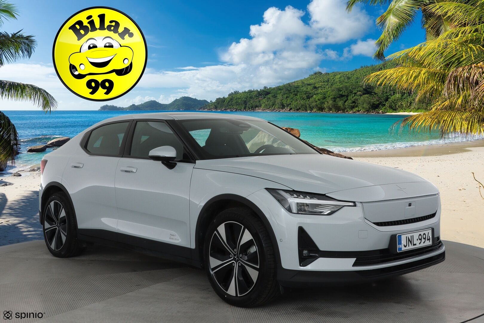 Polestar 2 2024 Standard range Single motor Plus Pack, 200kW, 69kWh **Facelift / Adapt.vakkari / H&K / Muistipenkki / Lasikatto** - 3,99 % KORKOTARJOUS TÄHÄN AUTOON 31.8. ASTI! - 1.Om Suomi-auto / Kahdet renkaat aluvanteilla / 360º / Navi / KeylessGo / Pixel-LED / Digimittaristo / Lämpöpumppu