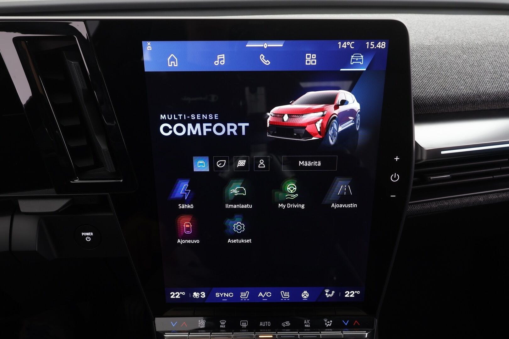 Renault Scenic 2024 E-Tech electric 220hv long range techno * ILP / Koukku / Harman/Kardon / ACC / LED / P.Kamera / Navi / Kaistavahti * - 1-om Suomi-auto / Akku kuntotarkastettu SoH 99% / Kahdet renkaat