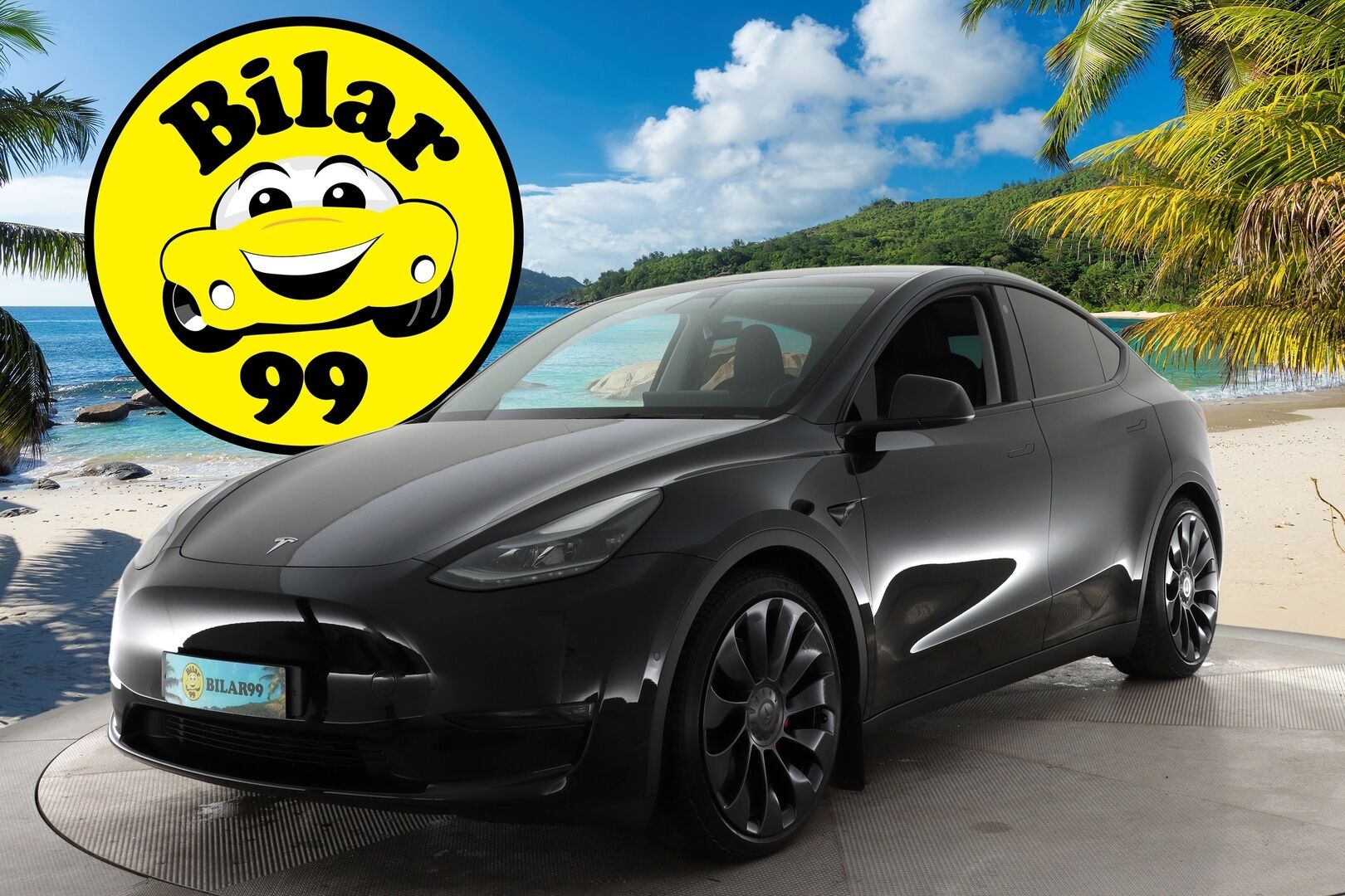 TESLA MODEL Y 2023 Performance / ALV / Vetokoukku / Autopilot / Premium Audio / Lämpöpumppu / Musta Nahkasisusta / Lasikatto / - 3,99 % KORKOTARJOUS TÄHÄN AUTOON - 