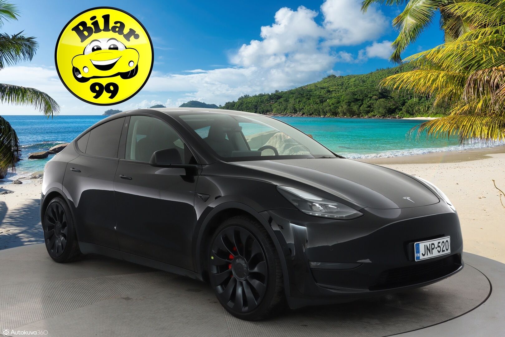 TESLA MODEL Y 2023 Performance **Lasikatto / Lämpöpumppu / Koukku / Adapt.Vakkari / Matrix-LED / P.Kamera / Muistipenkki / Premium Audio** - 3,99 % KORKOTARJOUS TÄHÄN AUTOON - Akku kuntotarkistettu!