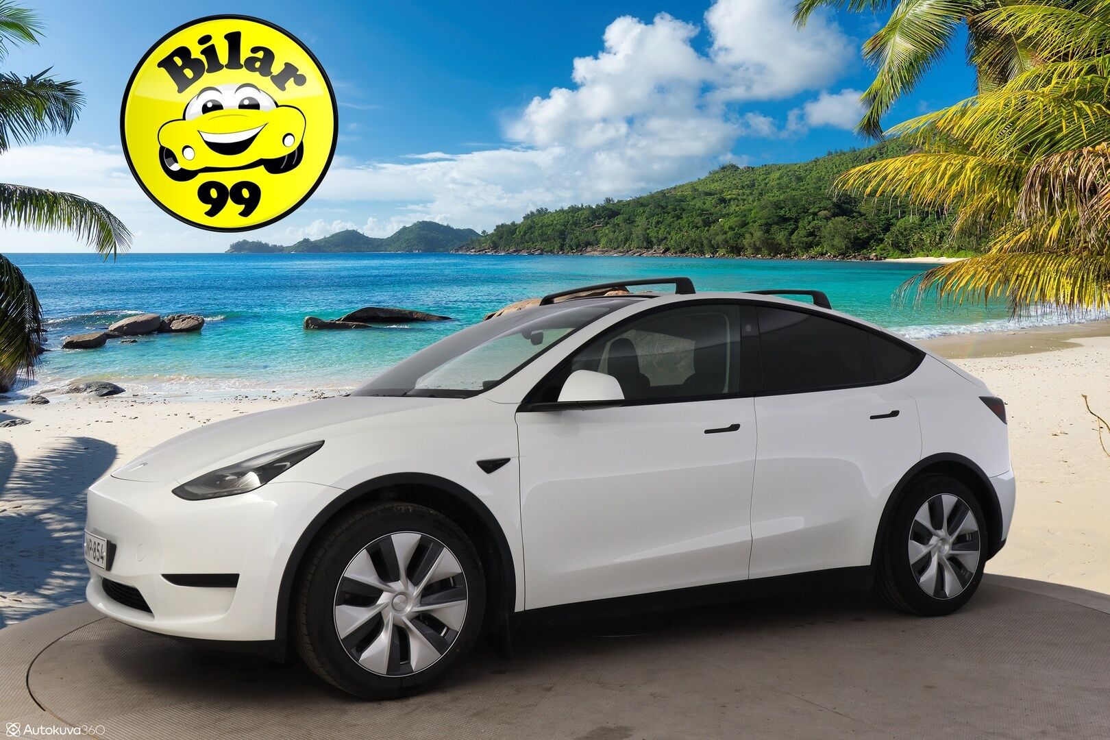 Tesla Model Y 2024 55KWh Standard Range *ACC / Lämpöpumppu / Amd Ryzen / Peruutuskamera* - 3,99 % KORKOTARJOUS TÄHÄN AUTOON - 31.5. ASTI! - Vähän ajettu / Kattokaiteet / Super siisti!