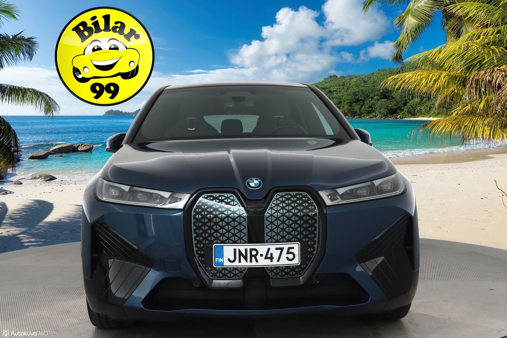 BMW iX 2023 xDrive40 **HUD / H&K / Laser LED / Lasikatto / 360-kamera / Sähköpenkit / Koukku** - 2,99 % KORKOTARJOUS TÄHÄN AUTOON - Akku kuntotarkastettu