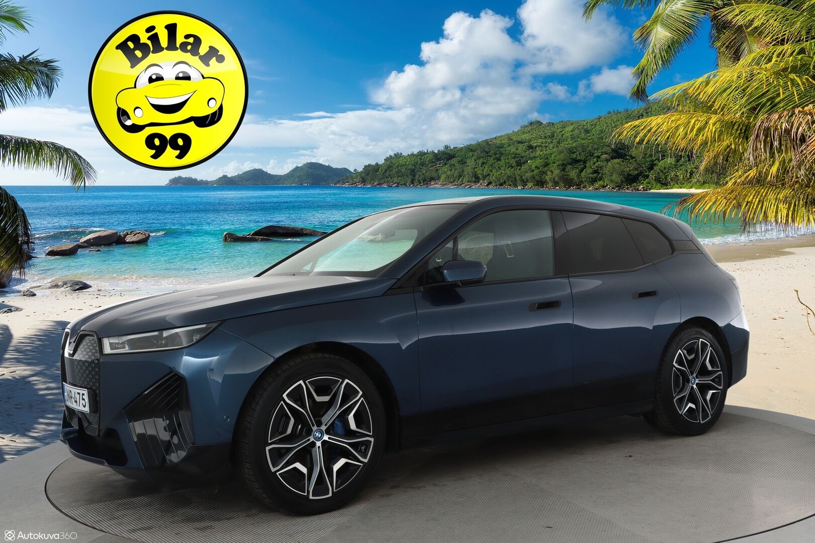 BMW iX 2023 xDrive40 **HUD / H&K / Laser LED / Lasikatto / 360-kamera / Sähköpenkit / Koukku** - 2,99 % KORKOTARJOUS TÄHÄN AUTOON - Akku kuntotarkastettu