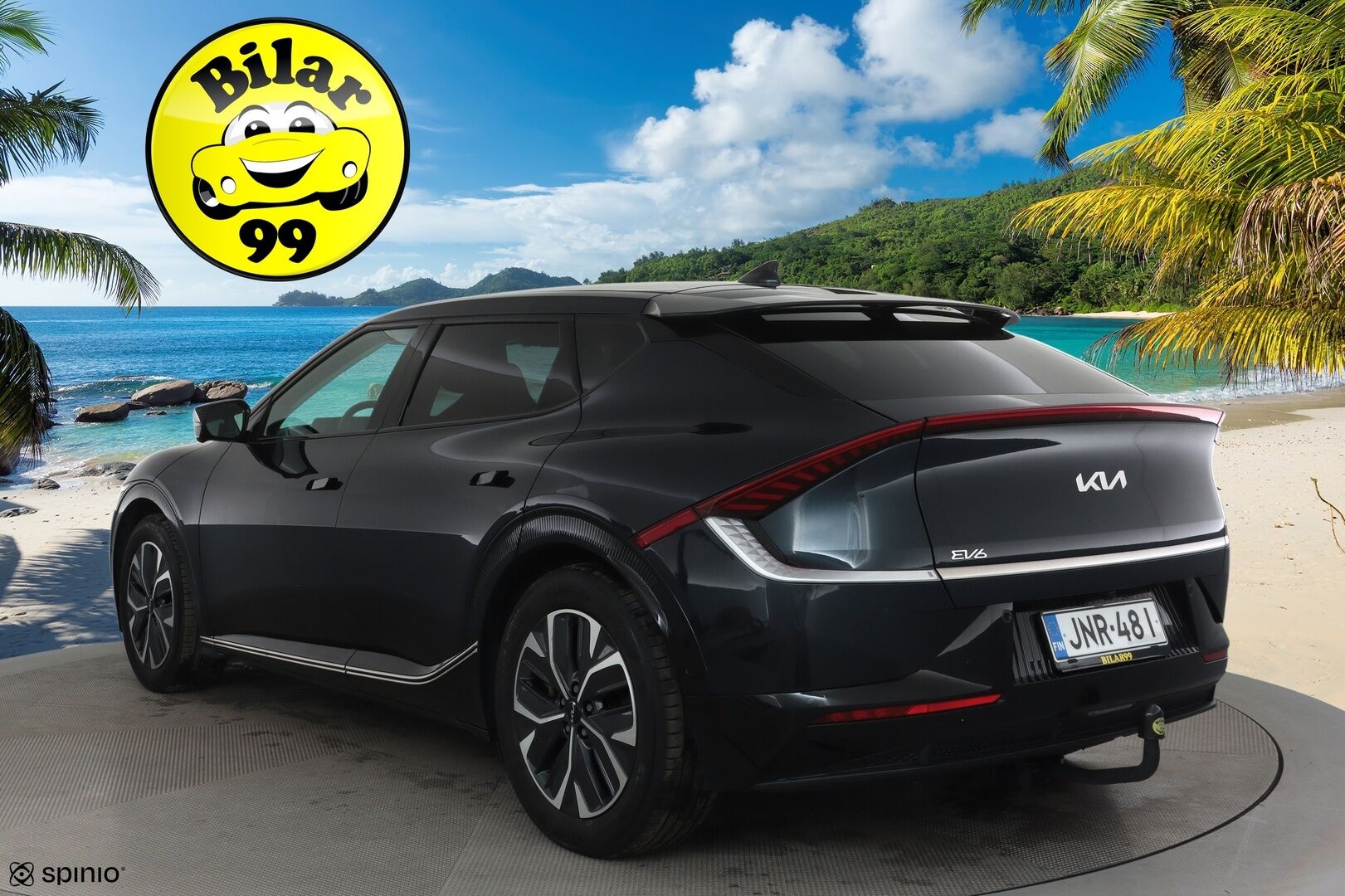 Kia EV6 2022 AWD 77 kWh 325 hv *ACC / 360° / Ilmastoidut nahat / Muistipenkki / Koukku / ILP / LED / Navi / KeylessGo* - Kahdet renkaat aluvanteilla / Merkkihuollettu