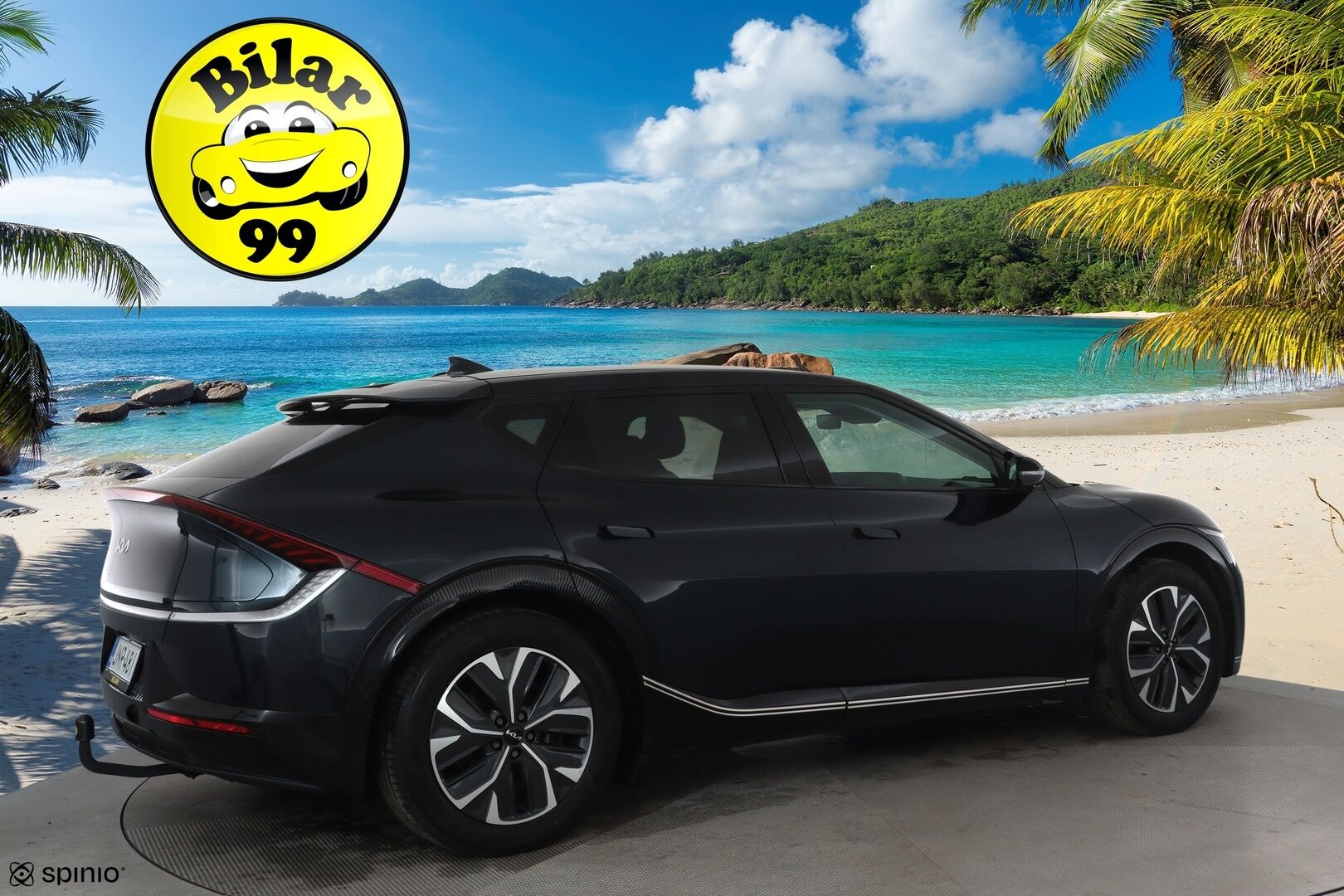 Kia EV6 2022 AWD 77 kWh 325 hv *ACC / 360° / Ilmastoidut nahat / Muistipenkki / Koukku / ILP / LED / Navi / KeylessGo* - Kahdet renkaat aluvanteilla / Merkkihuollettu