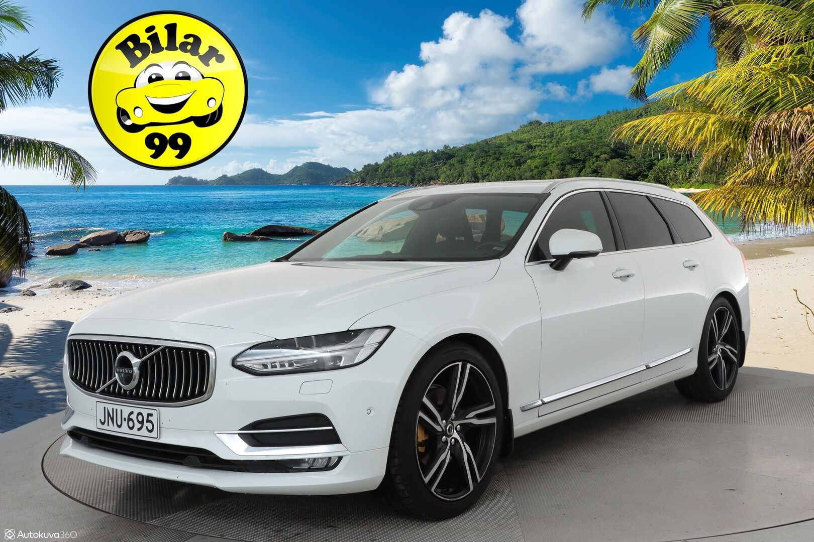 Volvo V90 2017 D5 Inscription Polestar engineered **Panorama / HUD / 360° Kamera / Adapt.Vakkari / Ilmastoidut Sporttinahat Muistilla** - 3,99 % KORKOTARJOUS TÄHÄN AUTOON - Bowers&Wilkins / Webasto / Koukku / Full-LED / Navi / Kaistavahti / 2x Renkaat