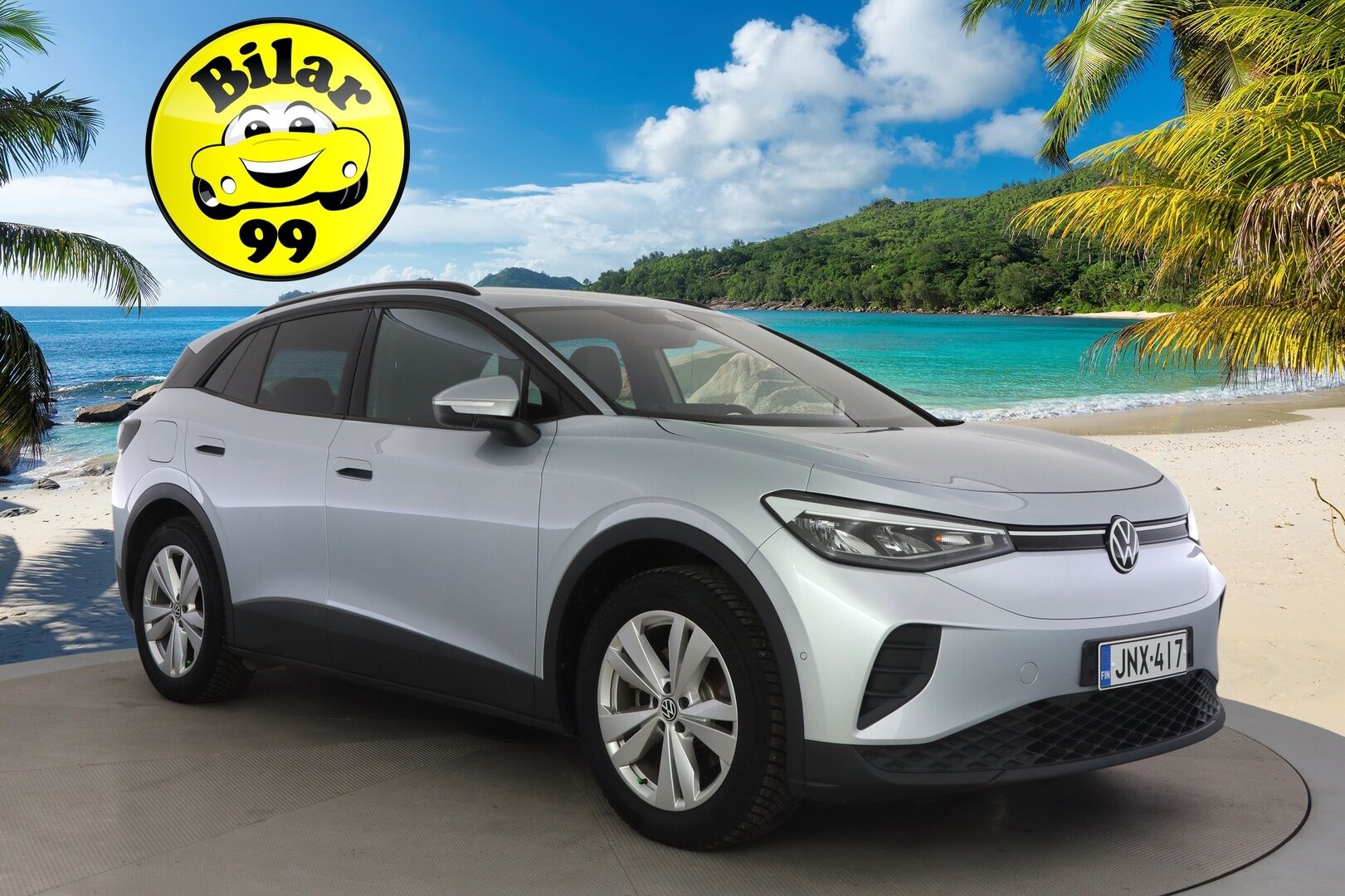 Volkswagen ID.4 2025 ID.4 PURE 125KW * ACC / ILP / Akuston esilämmitys / Peruutuskamera / Navi / Nahka/Alcantara-verhoilu * - Uudemmalla keskinäytöllä / Todella vähän ajettu / Kahdet renkaat / Akku kuntotarkastettu - HULLUT AVAJAISHULINAT KORKOTARJOUS 3,29 %