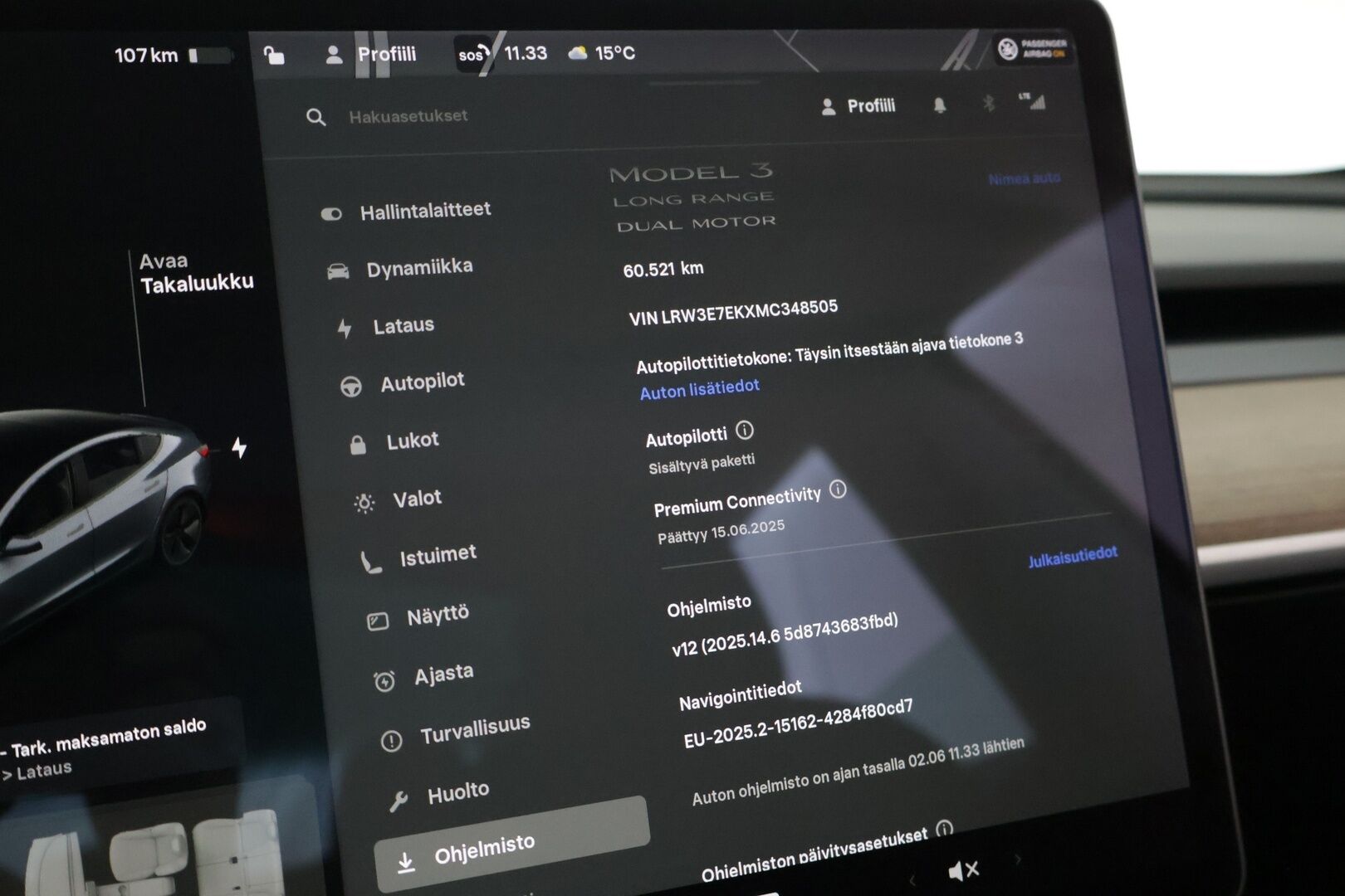 Tesla Model 3 2021 * ILP / ACC / Vetokoukku / Peruutuskamera / Sähkökontti / Blis / Autopilotti * - Vähän ajettu / Kummatkin laturit /  Siisti *