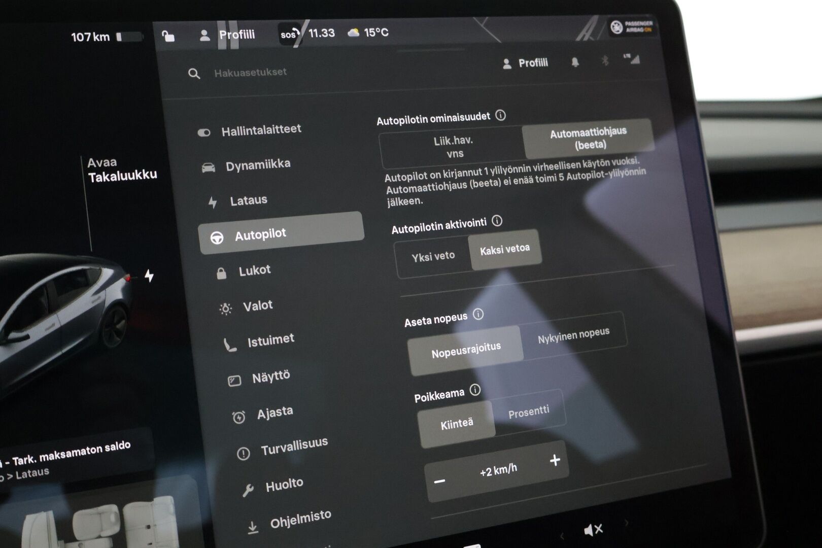 Tesla Model 3 2021 * ILP / ACC / Vetokoukku / Peruutuskamera / Sähkökontti / Blis / Autopilotti * - Vähän ajettu / Kummatkin laturit /  Siisti *