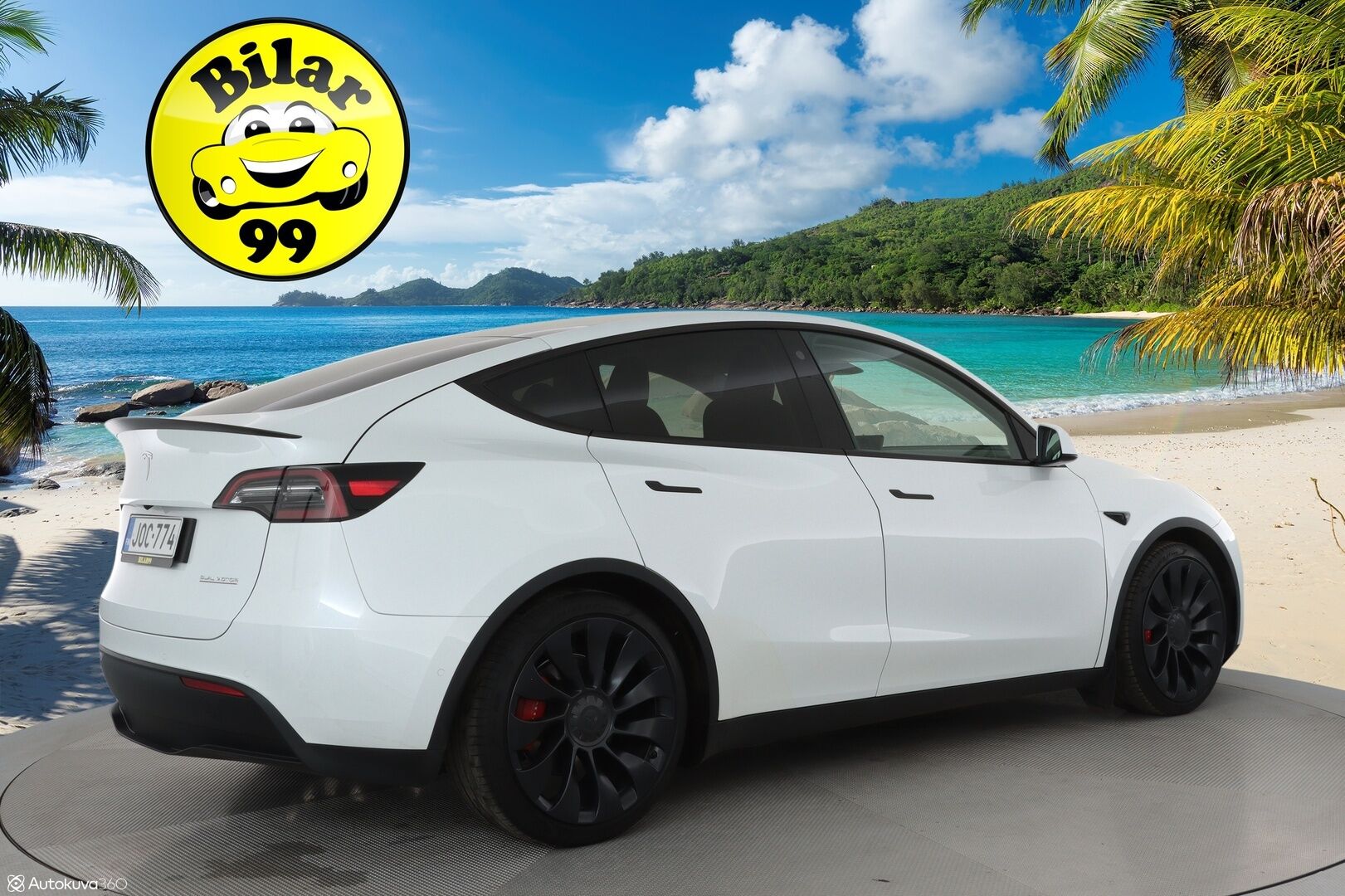 TESLA MODEL Y 2022 Dual Motor Performance ** Lasikatto / Lämpöpumppu / Adapt.Vakkari / Matrix-LED / P.kamera / Muistipenkki / KeylessGO ** - 3,99 % KORKOTARJOUS TÄHÄN AUTOON - Akku Kuntotarkistettu!