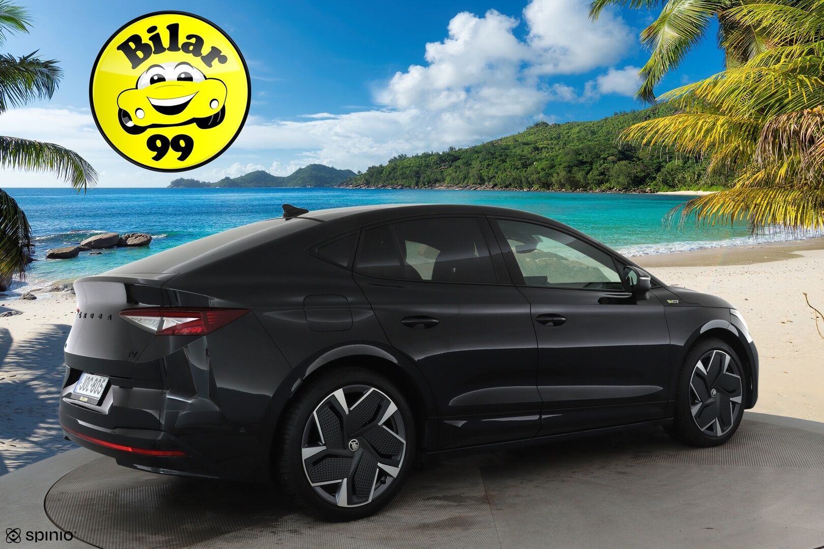 SKODA ENYAQ 2023 iV Coupe RS 220kW **Matrix LED / Canton / Adapt.vakkari / HUD / Muistipenkit / P.kamera / Lasikatto / Sporttipenkit / Nahka-Alcantara** - 3,99 % KORKOTARJOUS TÄHÄN AUTOON - Kahdet renkaat aluvanteilla / Merkkihuollettu / Lämpöpumppu