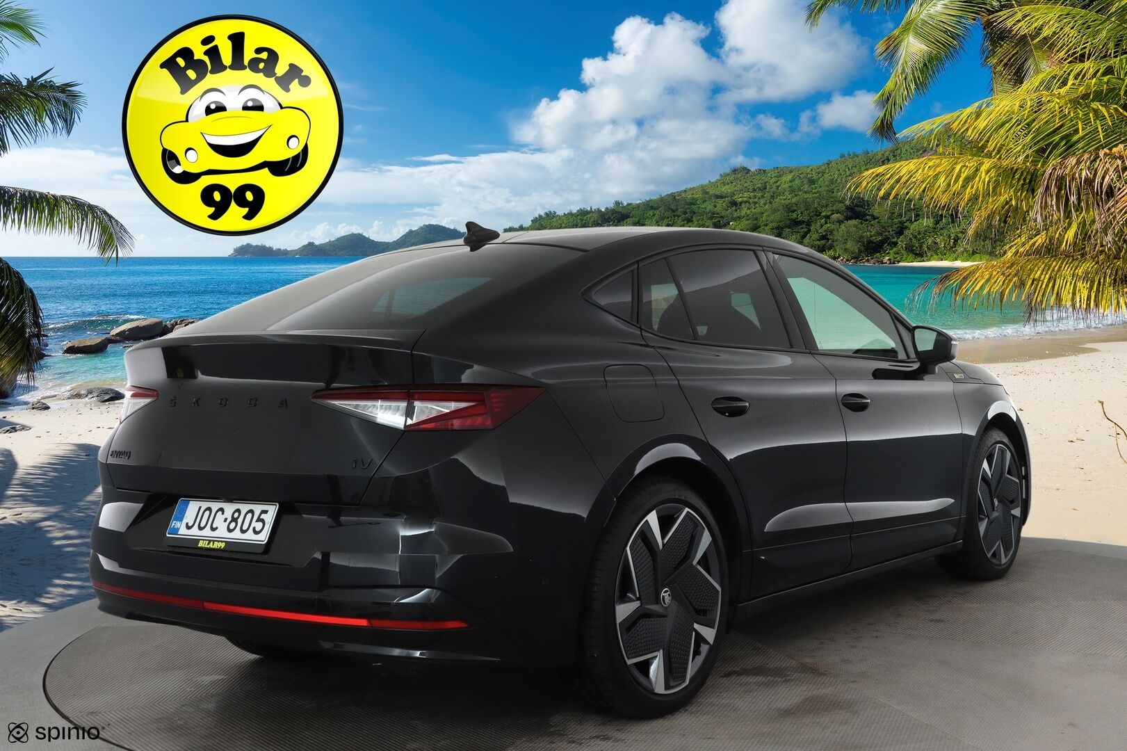 SKODA ENYAQ 2023 iV Coupe RS 220kW **Matrix LED / Canton / Adapt.vakkari / HUD / Muistipenkit / P.kamera / Lasikatto / Sporttipenkit / Nahka-Alcantara** - 3,99 % KORKOTARJOUS TÄHÄN AUTOON - Kahdet renkaat aluvanteilla / Merkkihuollettu / Lämpöpumppu