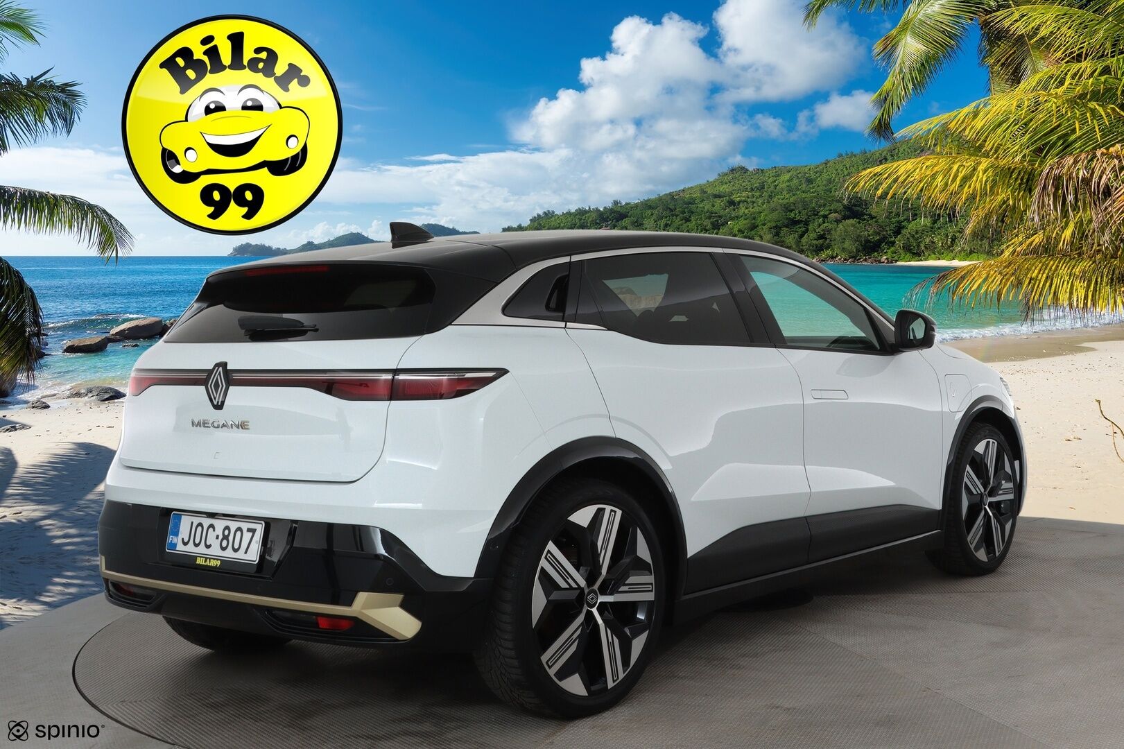 RENAULT MEGANE 2023 E-Tech electric 60kWh 220hv Iconic **Lämpöpumppu / H&K / Hierovat penkit / 360 Kamera / Adapt. vakkari / Apple&Android** - 3,99 % KORKOTARJOUS TÄHÄN AUTOON - 