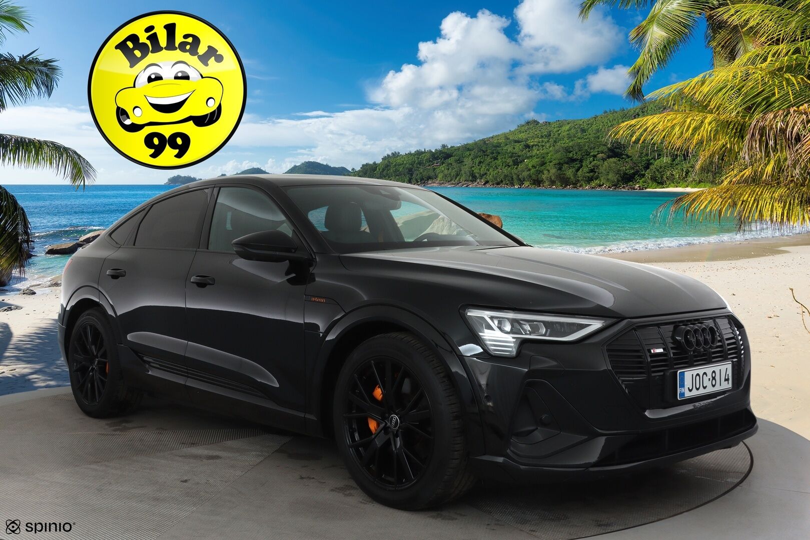 AUDI E-TRON 2022 Sportback Advanced 50 quattro **Panorama / HUD / B&O / Adapt.Vakkari / Matrix-LED / 360° / Sporttipenkki Muistilla** - 3,99 % KORKOTARJOUS TÄHÄN AUTOON - 2x Latauskaapelit / HUIPPU VARUSTEET!