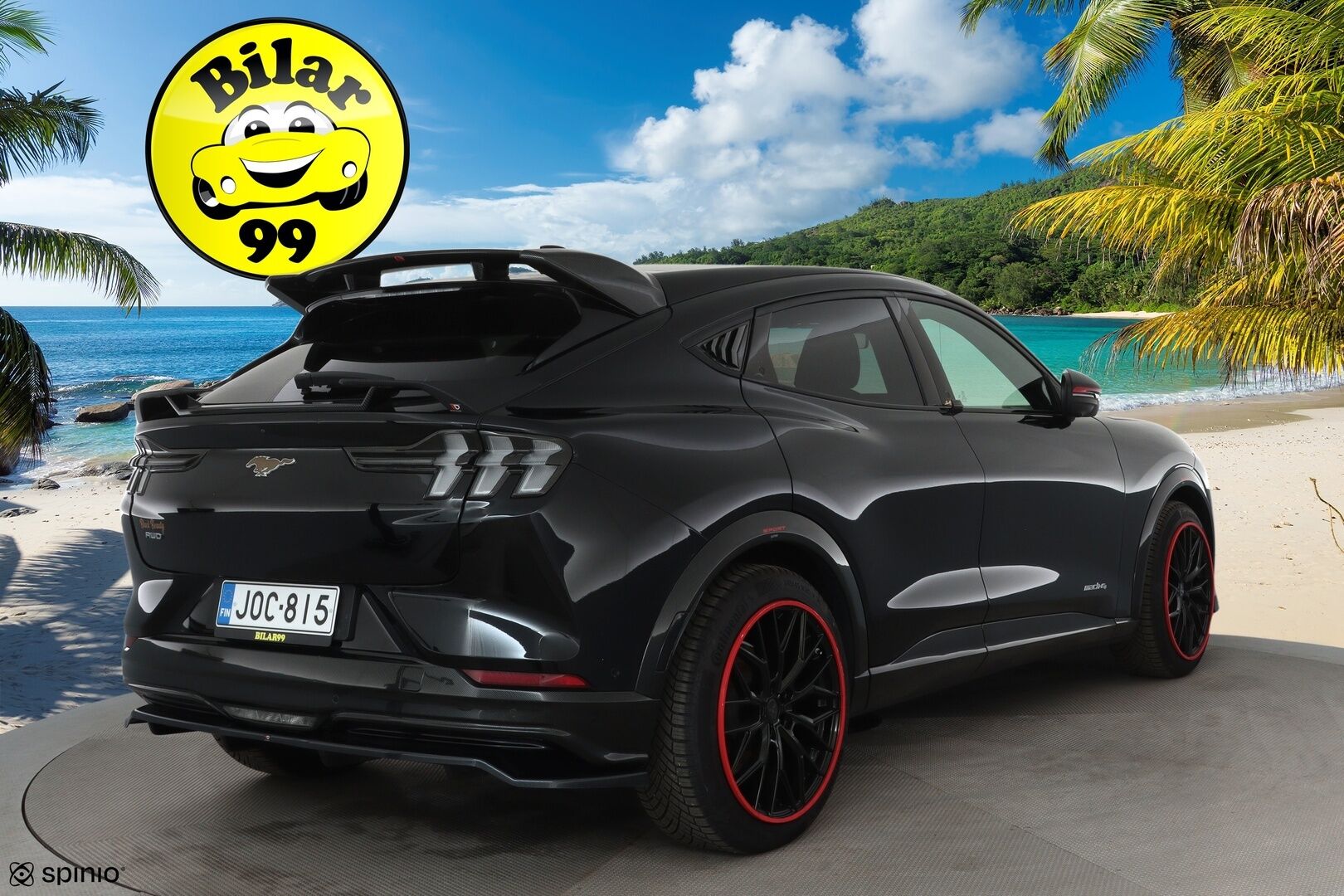 FORD MUSTANG MACH-E 2022 AWD Standard Range **Adapt.Vakkari / LED-valot / 360° / Bang&Olufsen / Lasikatto / Muistipenkki / Navi / Kaistavahti** - VIIMEISEN PÄÄLLE TUUNATTU! / KATSO KUVAT! / Merkkihuollettu / 2x Latauskaapelit 