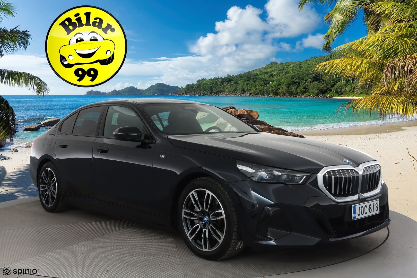 BMW I5 2024 G60 eDrive 40 M-Sport **Adapt.vakkari / Widescreen / Adapt.LED / 360° / Sporttinahat / Navi / Kaistavahti** - 2,99 % KORKOTARJOUS TÄHÄN AUTOON - Akku kuntotarkastettu / 2x Latauskaapelit / Kahdet Renkaat