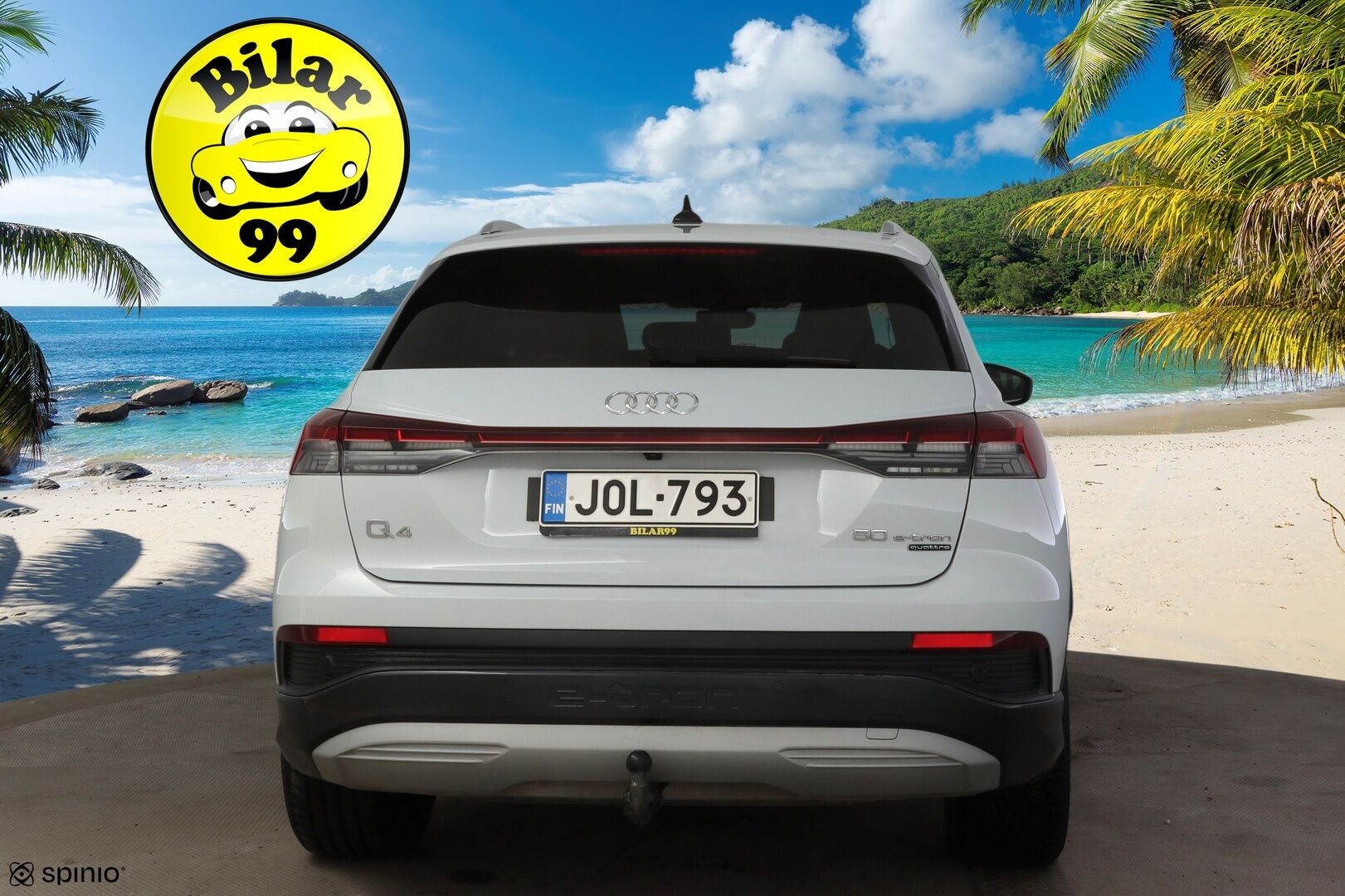 Audi Q4 e-tron 2023 50 e-tron quattro * Adapt. vakkari / Kamera / Vetokoukku / Matrix-LED / Keyless Go / Lämpöpumppu * - 2x renkaat vanteilla / Kuolleen kulman tunnistin / Sport-penkit / Akkitakuu 8v / 160tkm