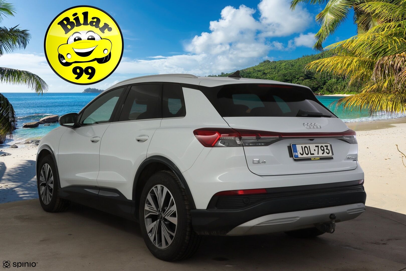 Audi Q4 e-tron 2023 50 e-tron quattro * Adapt. vakkari / Kamera / Vetokoukku / Matrix-LED / Keyless Go / Lämpöpumppu * - 2x renkaat vanteilla / Kuolleen kulman tunnistin / Sport-penkit / Akkitakuu 8v / 160tkm