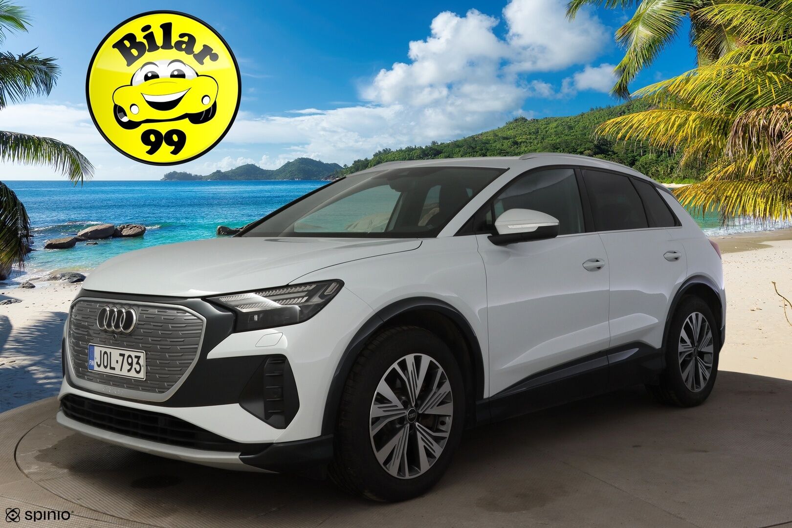 Audi Q4 e-tron 2023 50 e-tron quattro * Adapt. vakkari / Kamera / Vetokoukku / Matrix-LED / Keyless Go / Lämpöpumppu * - 2x renkaat vanteilla / Kuolleen kulman tunnistin / Sport-penkit / Akkitakuu 8v / 160tkm